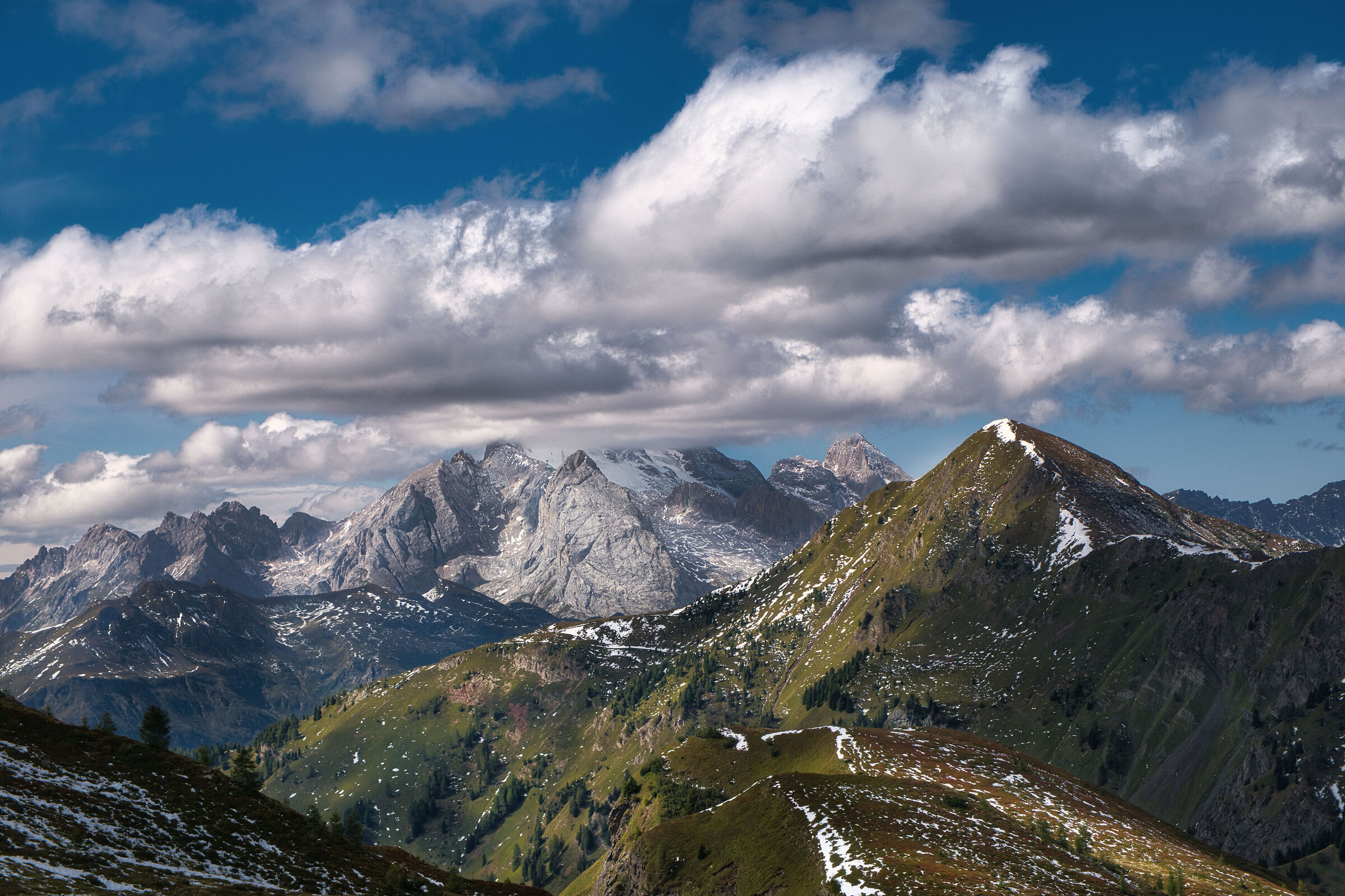 The Col di Lana and the Marmolada