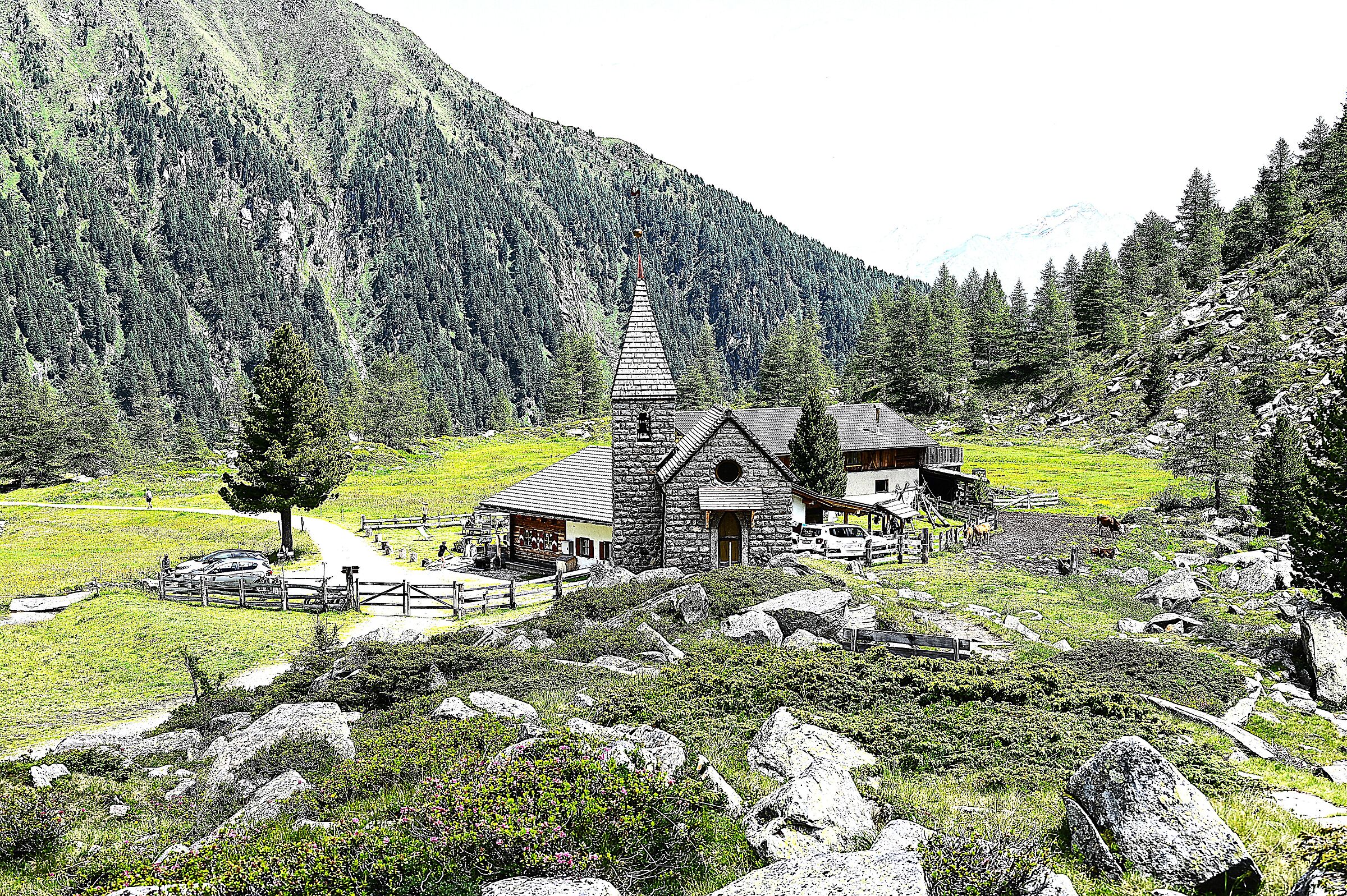 Gogelalm in the Ahrntal Valley.
