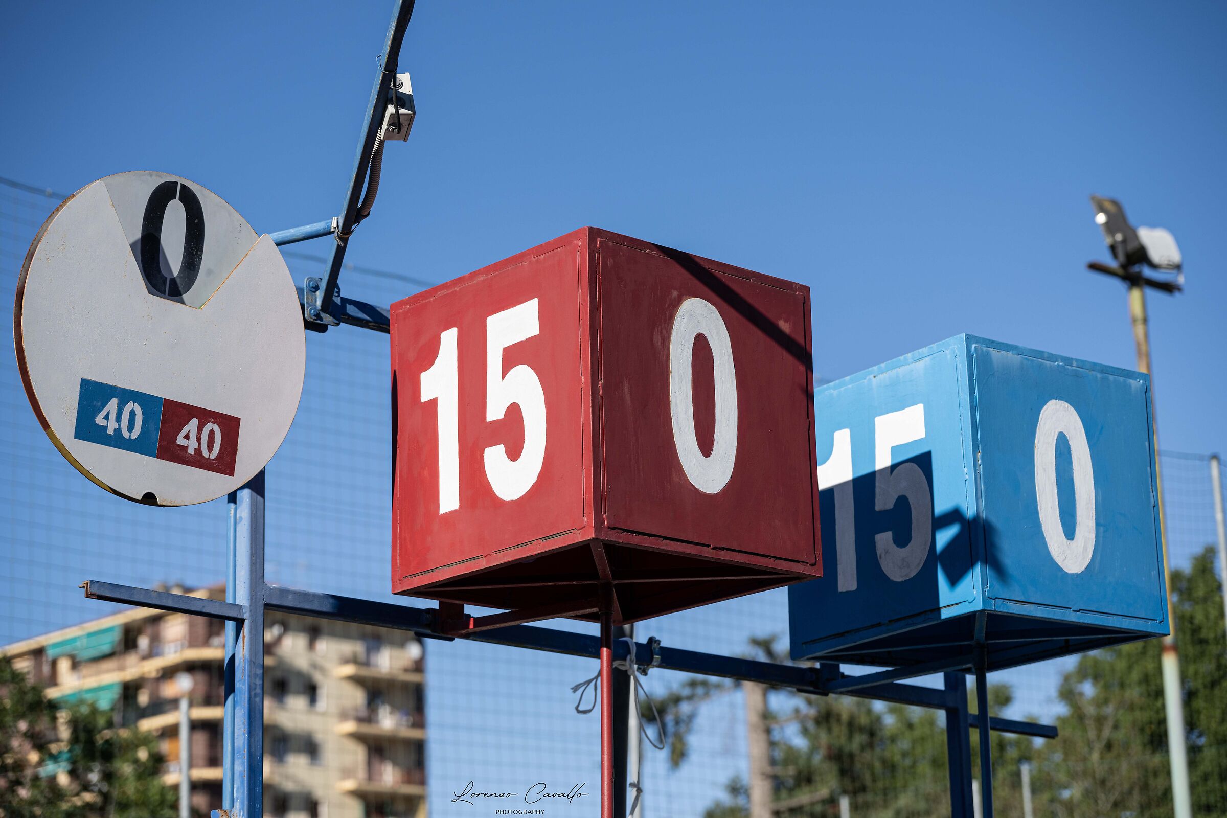 Il tabellone segna punti