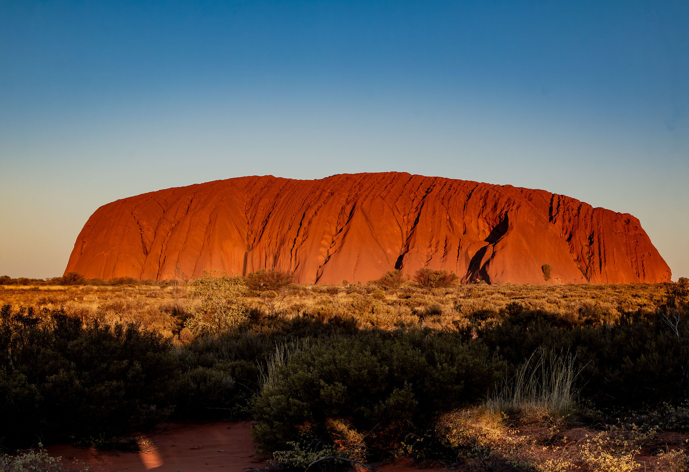 Uluru at sunset