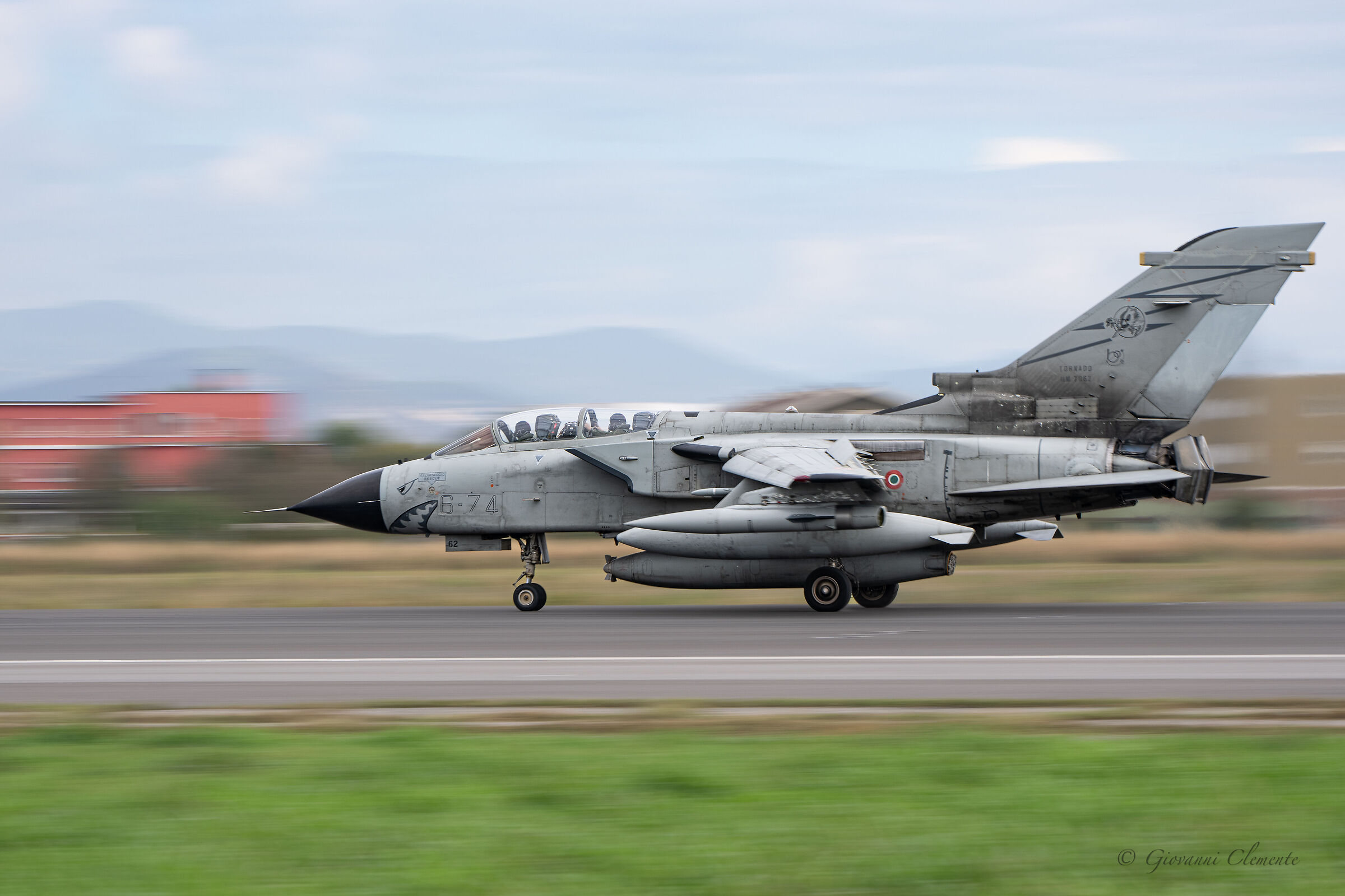Tornado ECR. Thrust reversal in action
