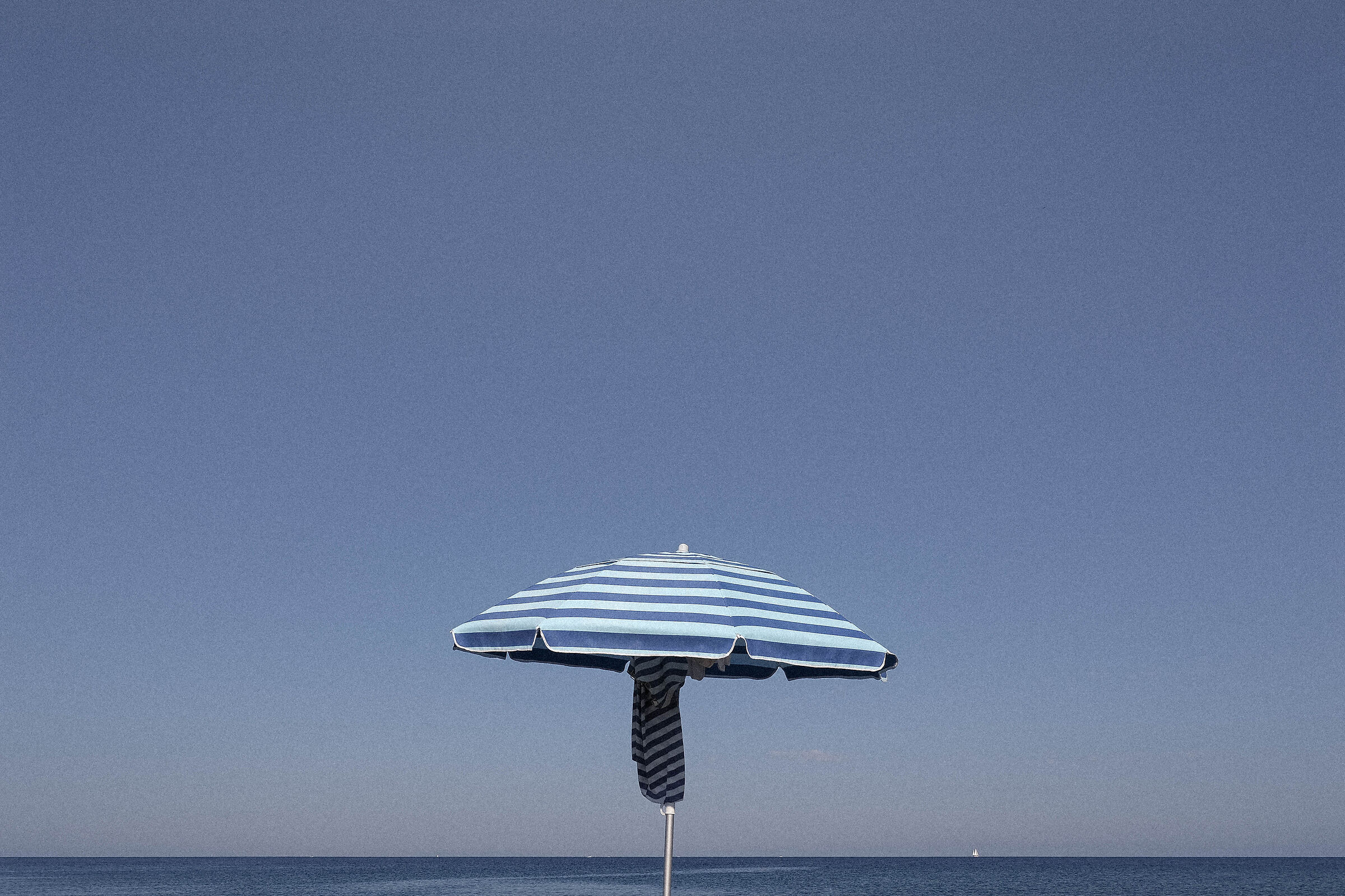 "In the blue, painted blue"