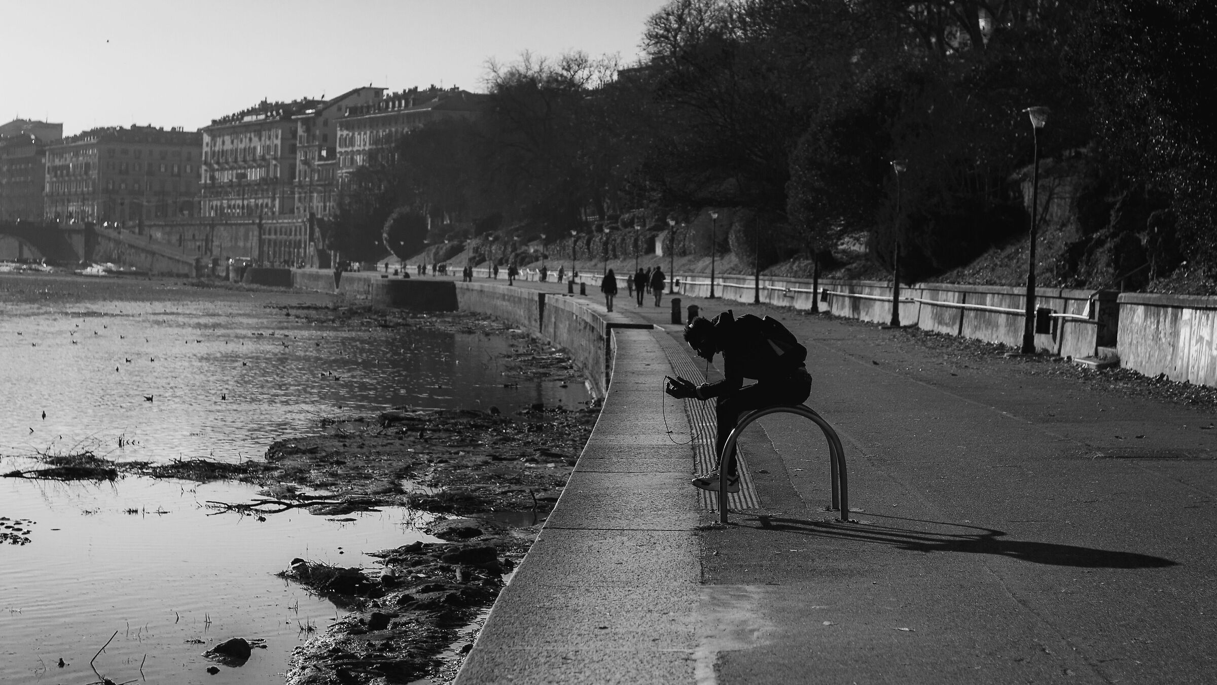 "Sittin' on the dock of the bay"
