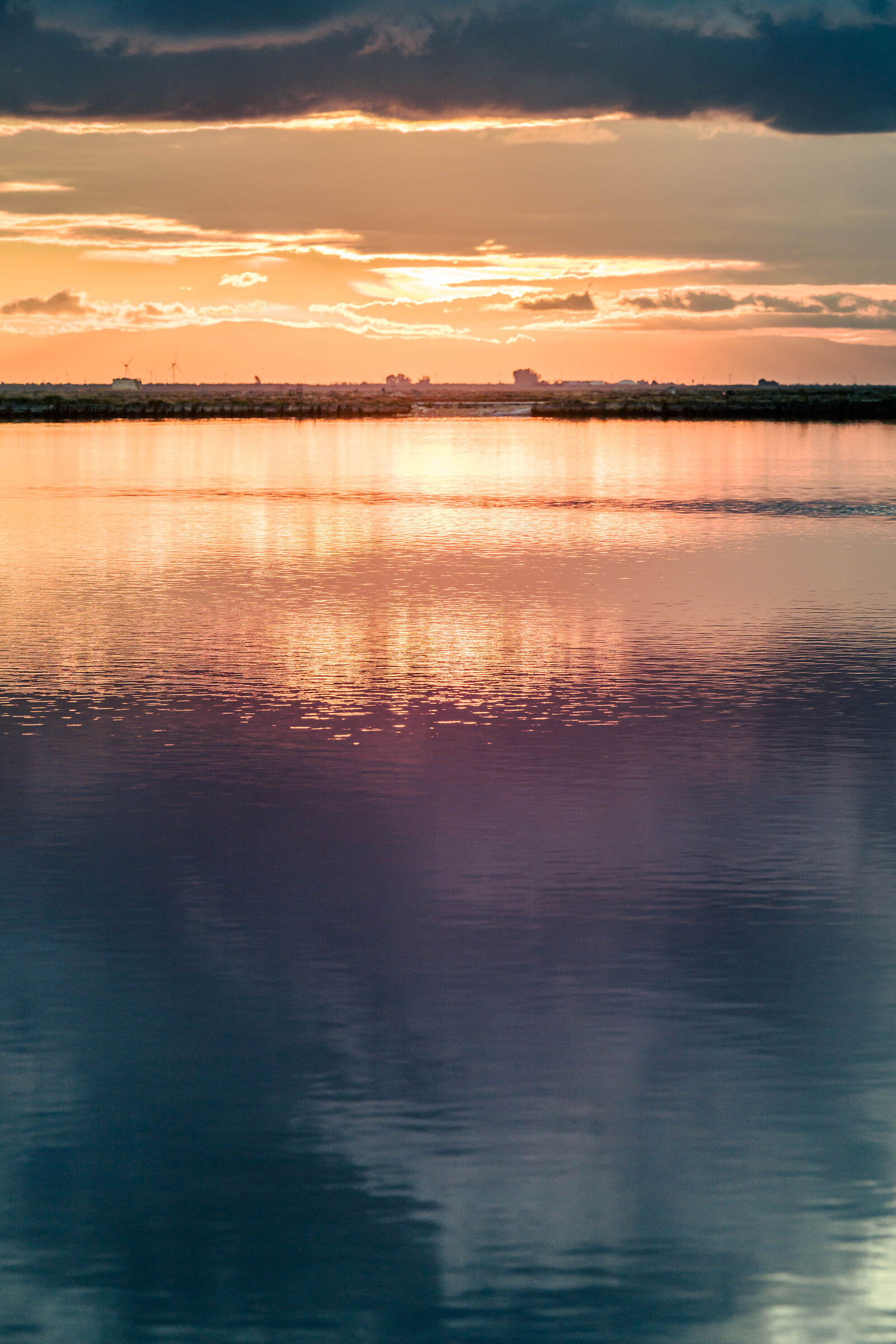SUNSET AT THE SALT PANS