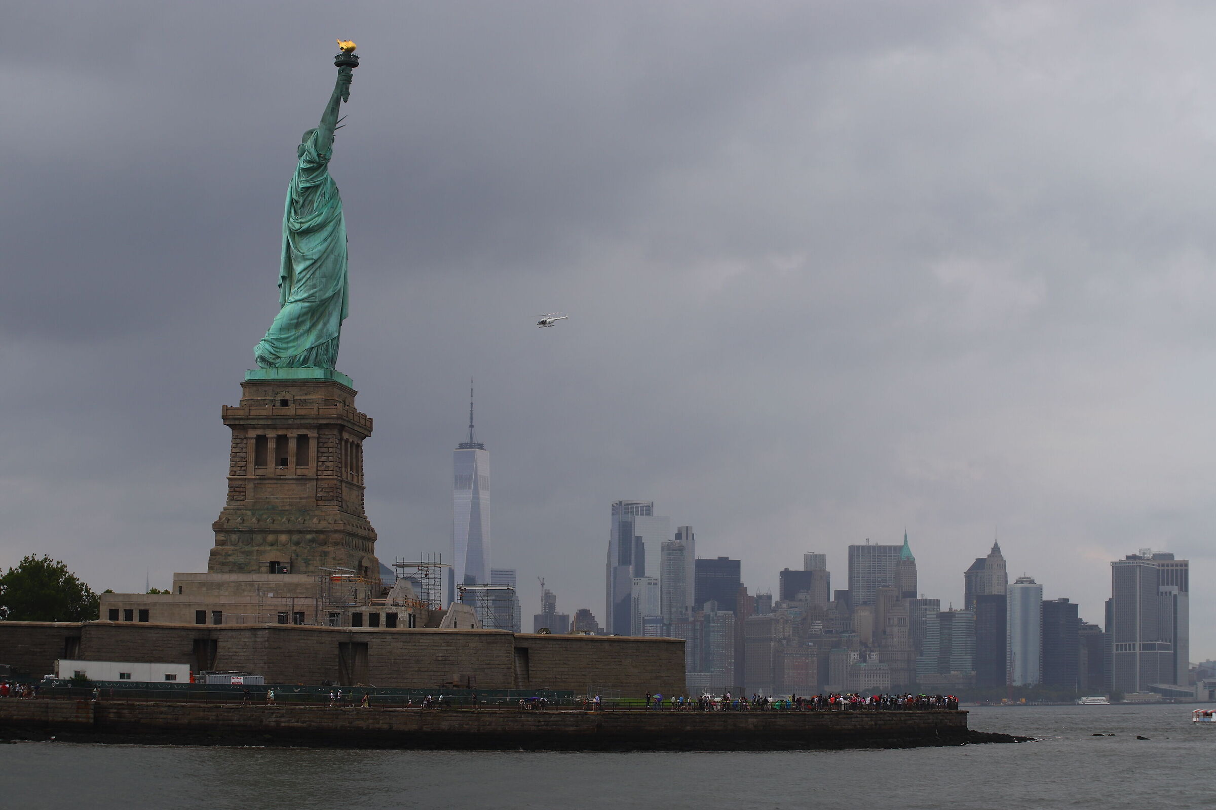 Statua della libertà & NY skyline
