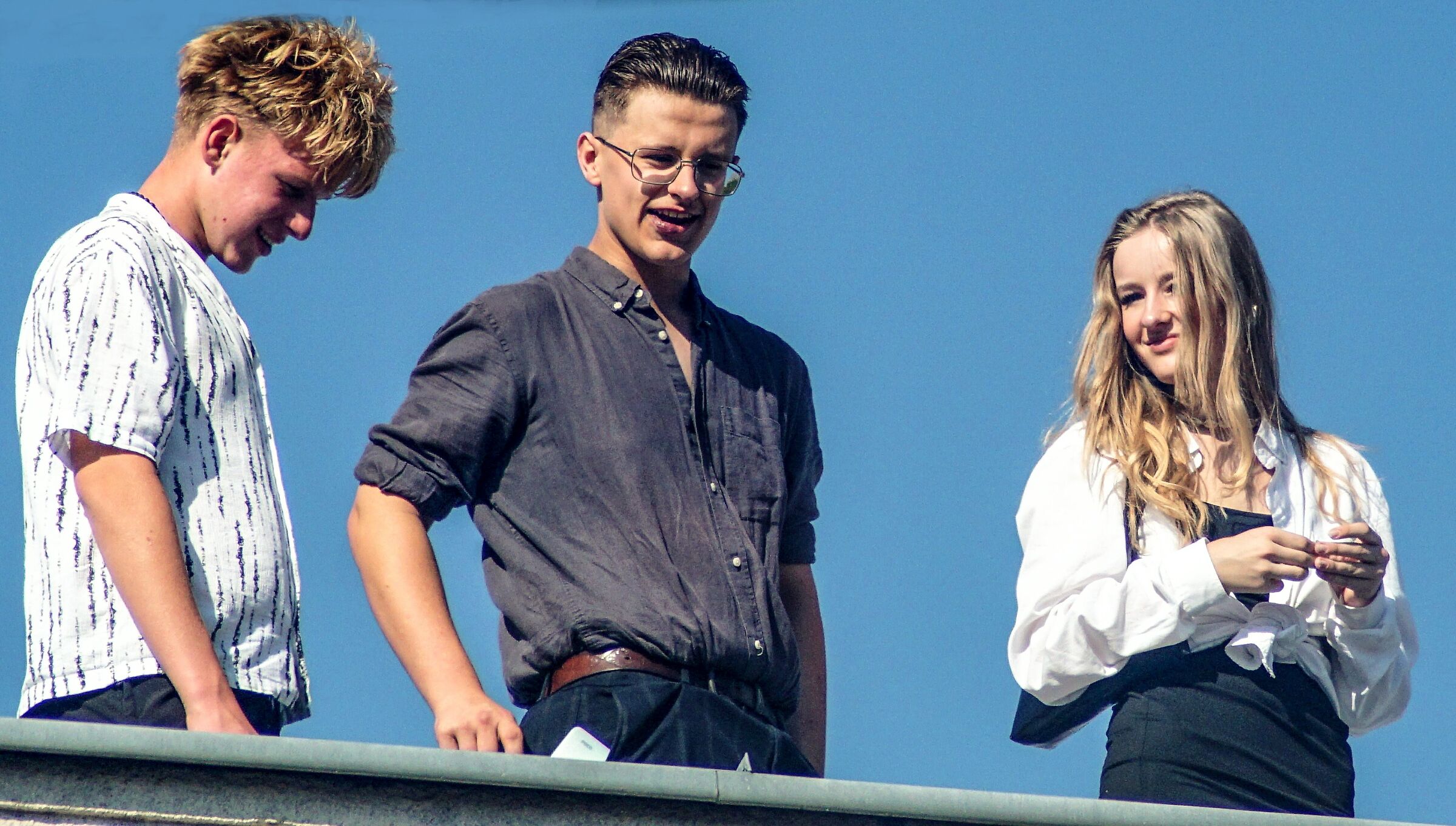 Sul tetto del 4° piano. Ritagliata