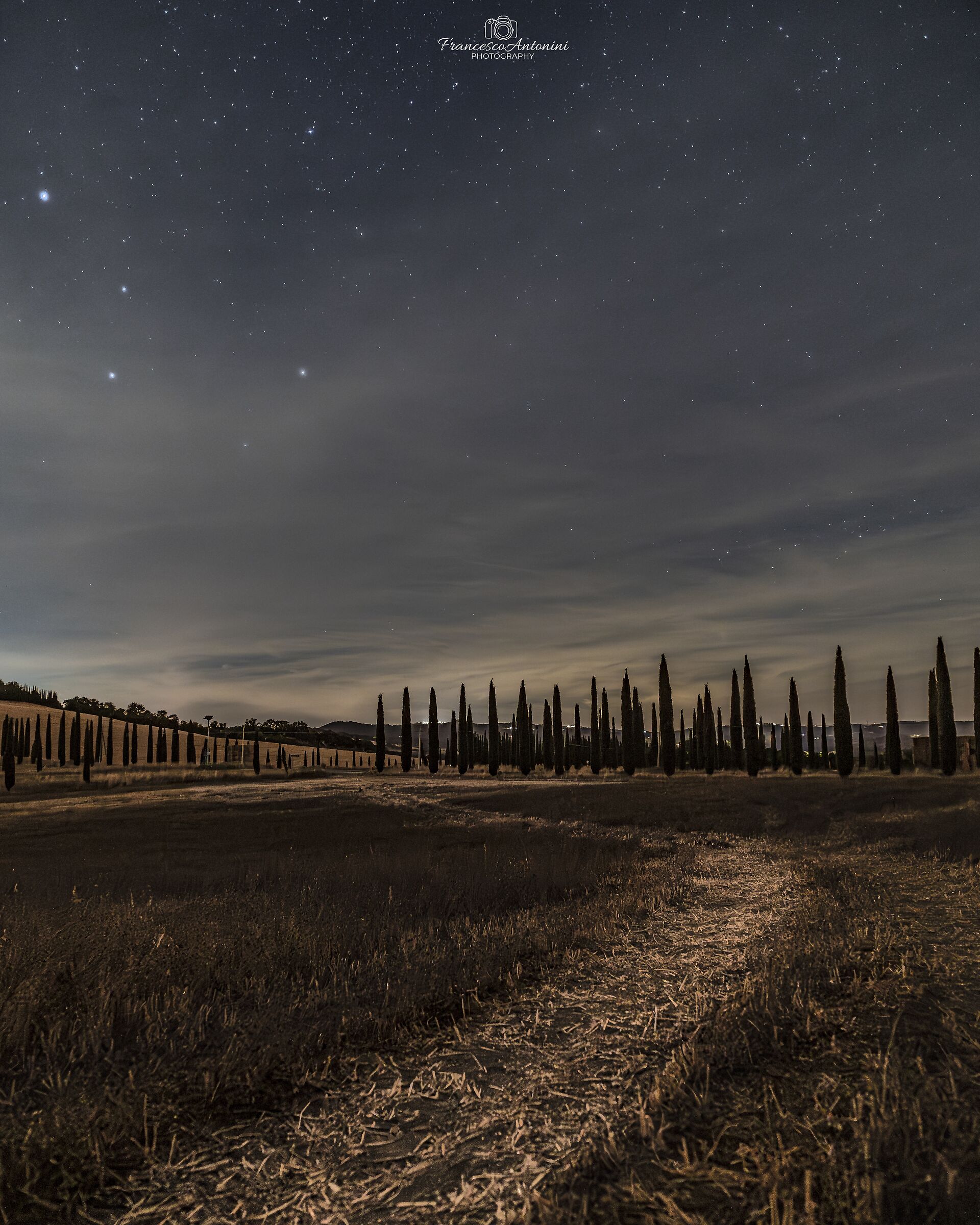 Starry night in Val d'Orcia