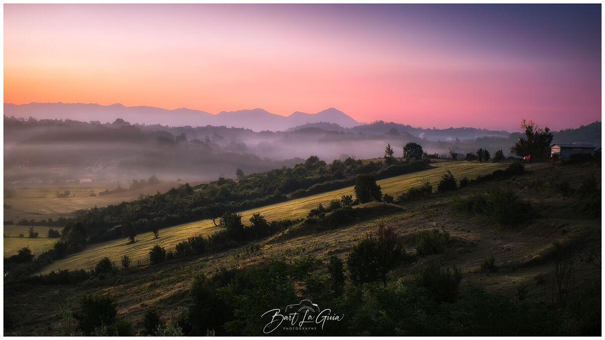 Sunrise in the Frusinate area