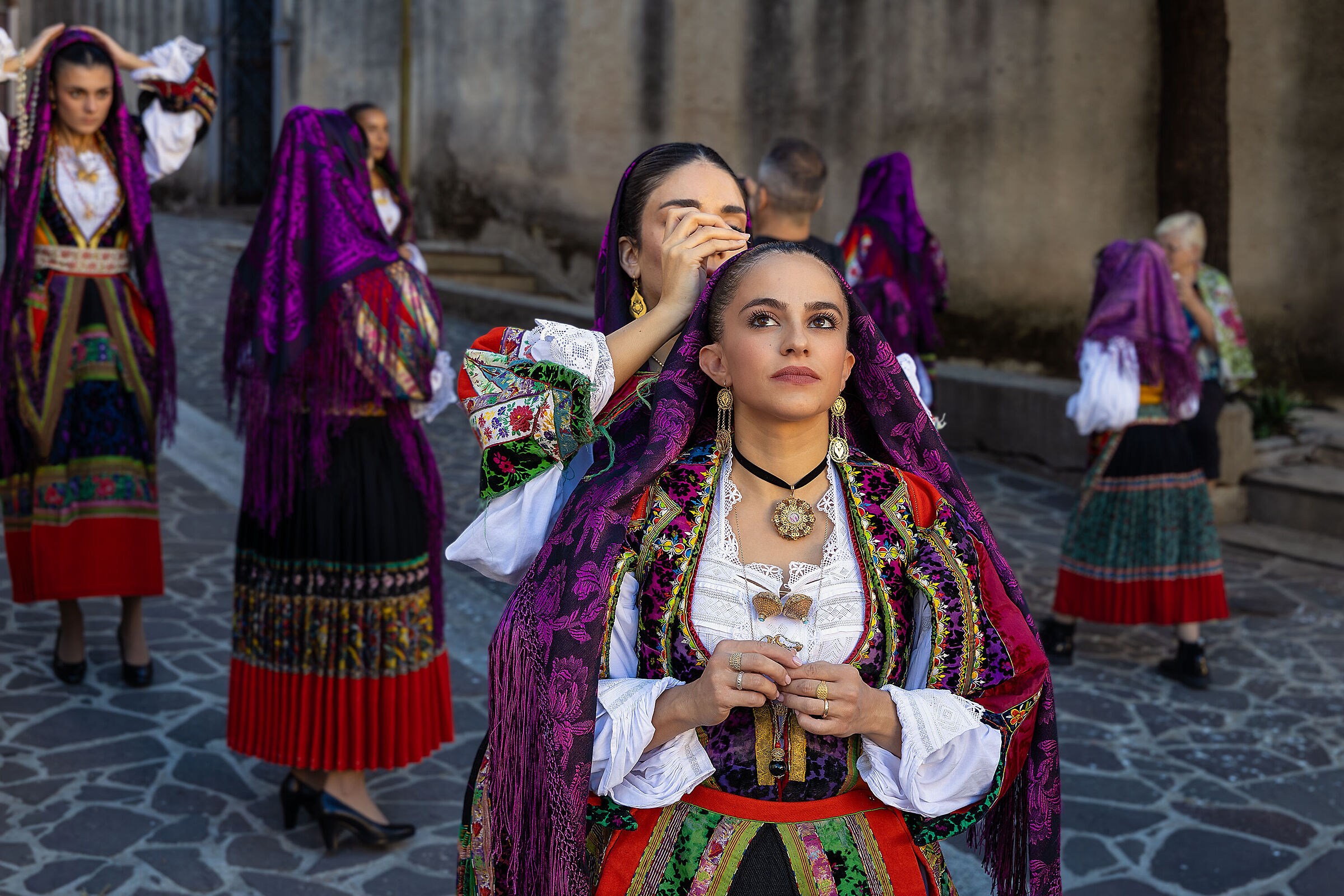 Final touches before the show