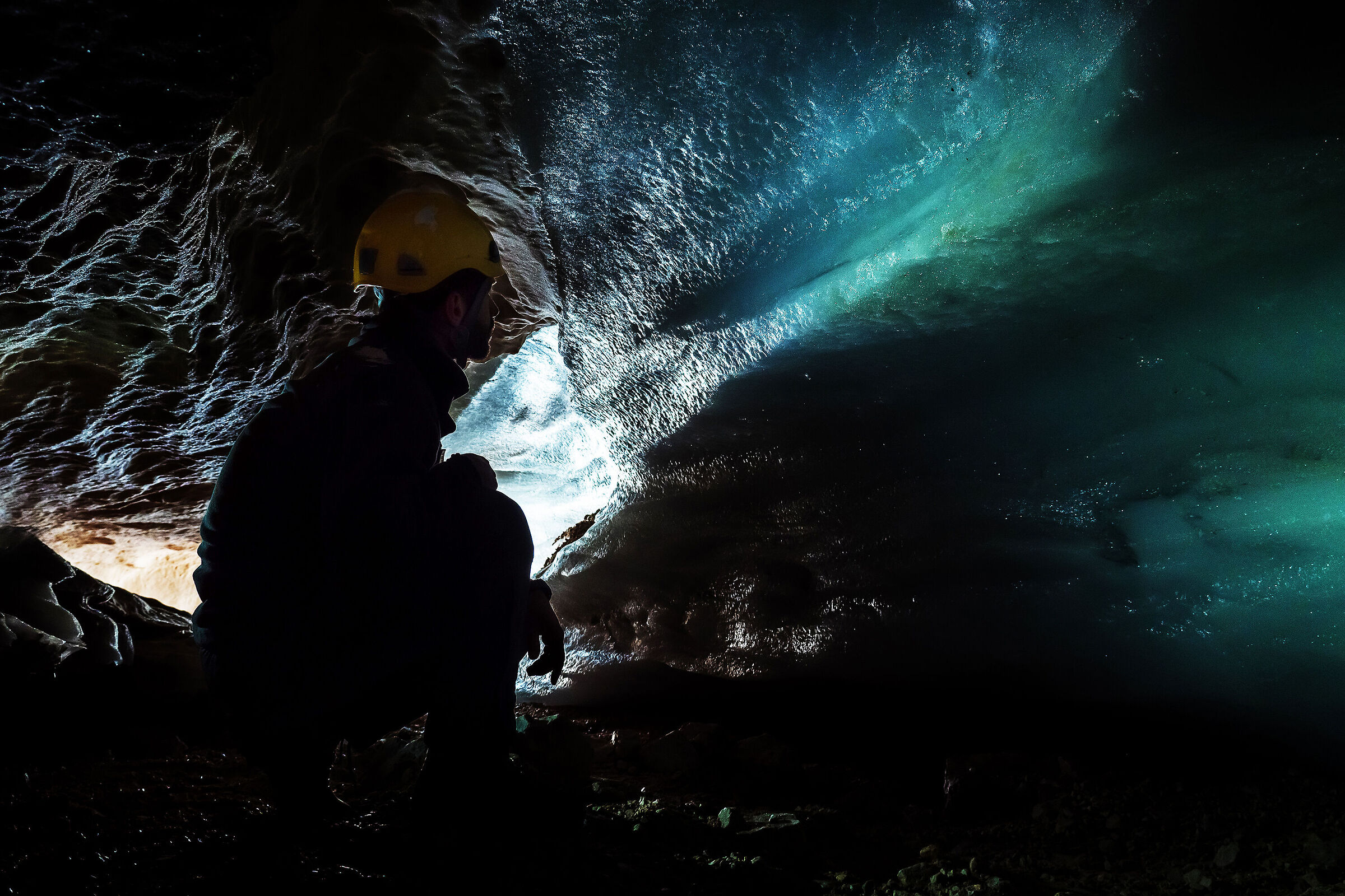 Inside the glacier