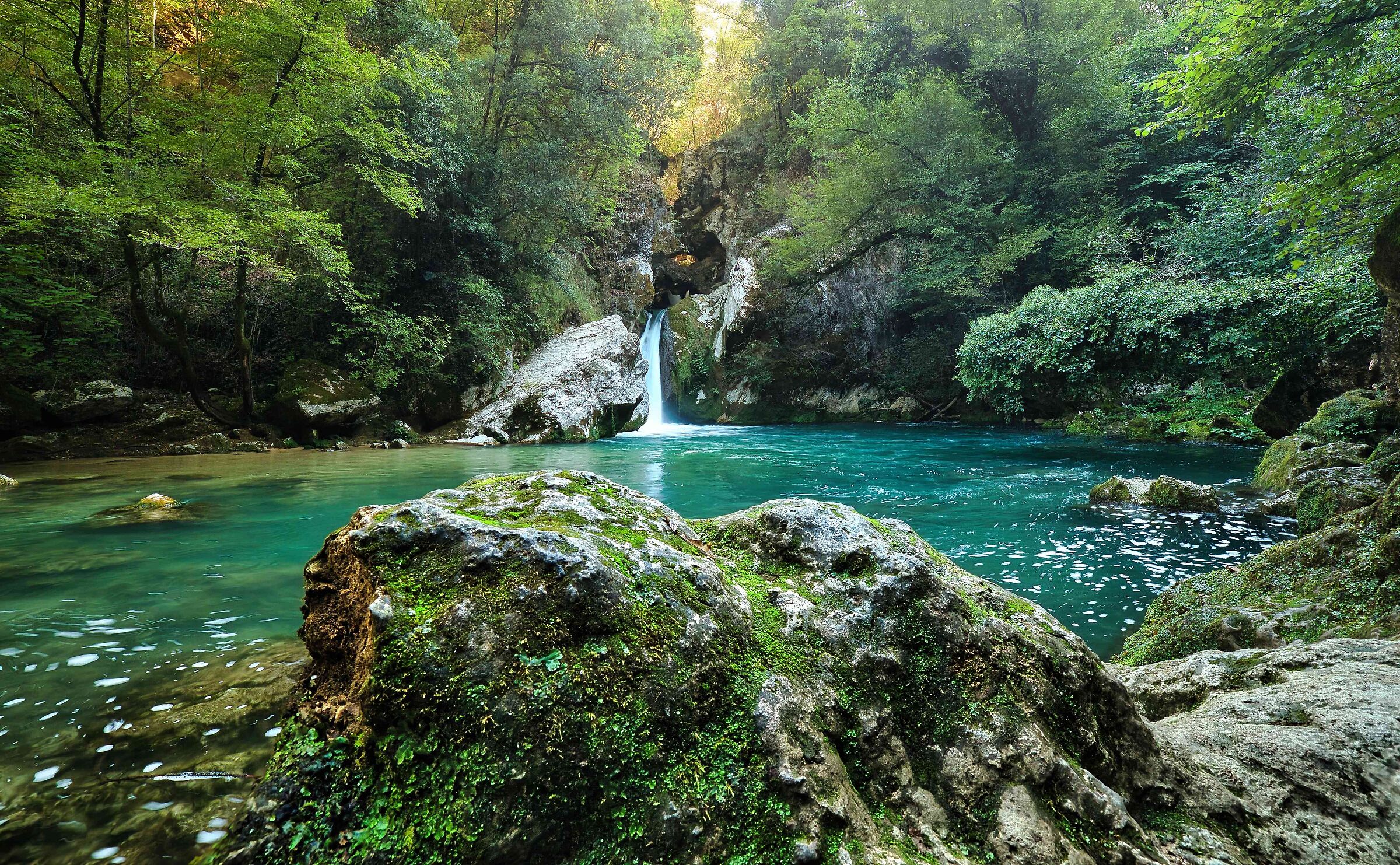 San Benedetto Pond and Waterfall