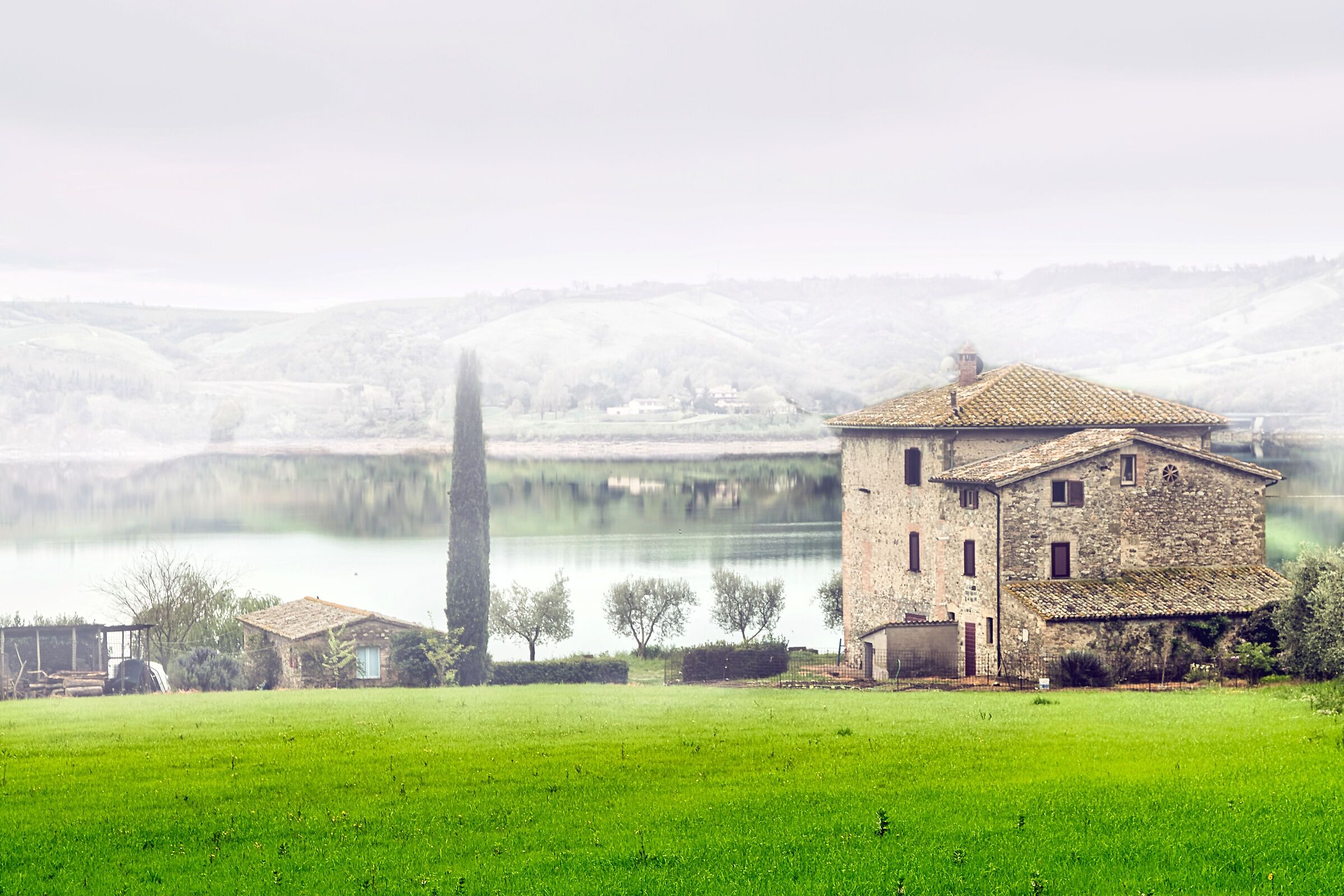 Fog on Lake Trasimeno