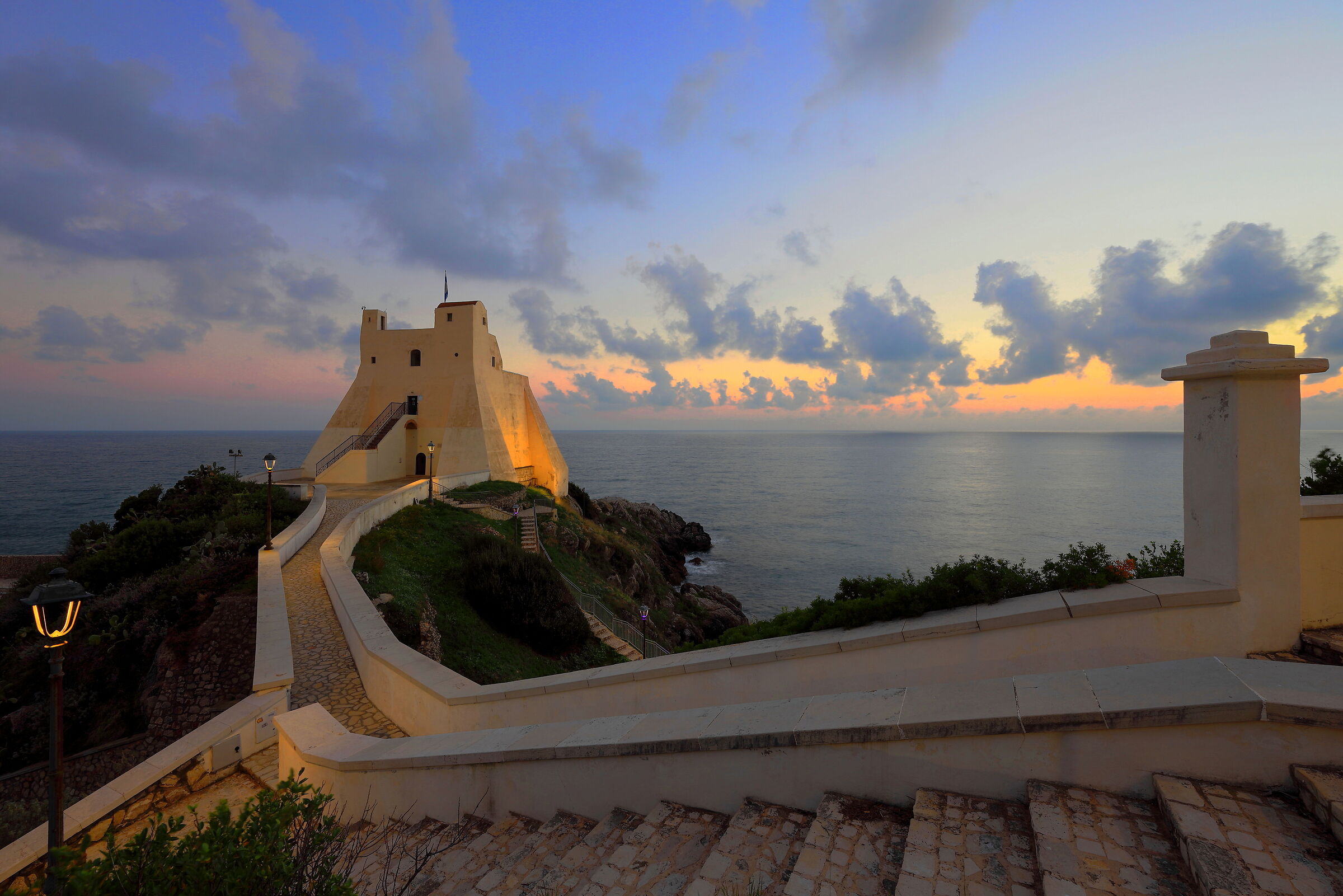 Torre Truglia at sunset
