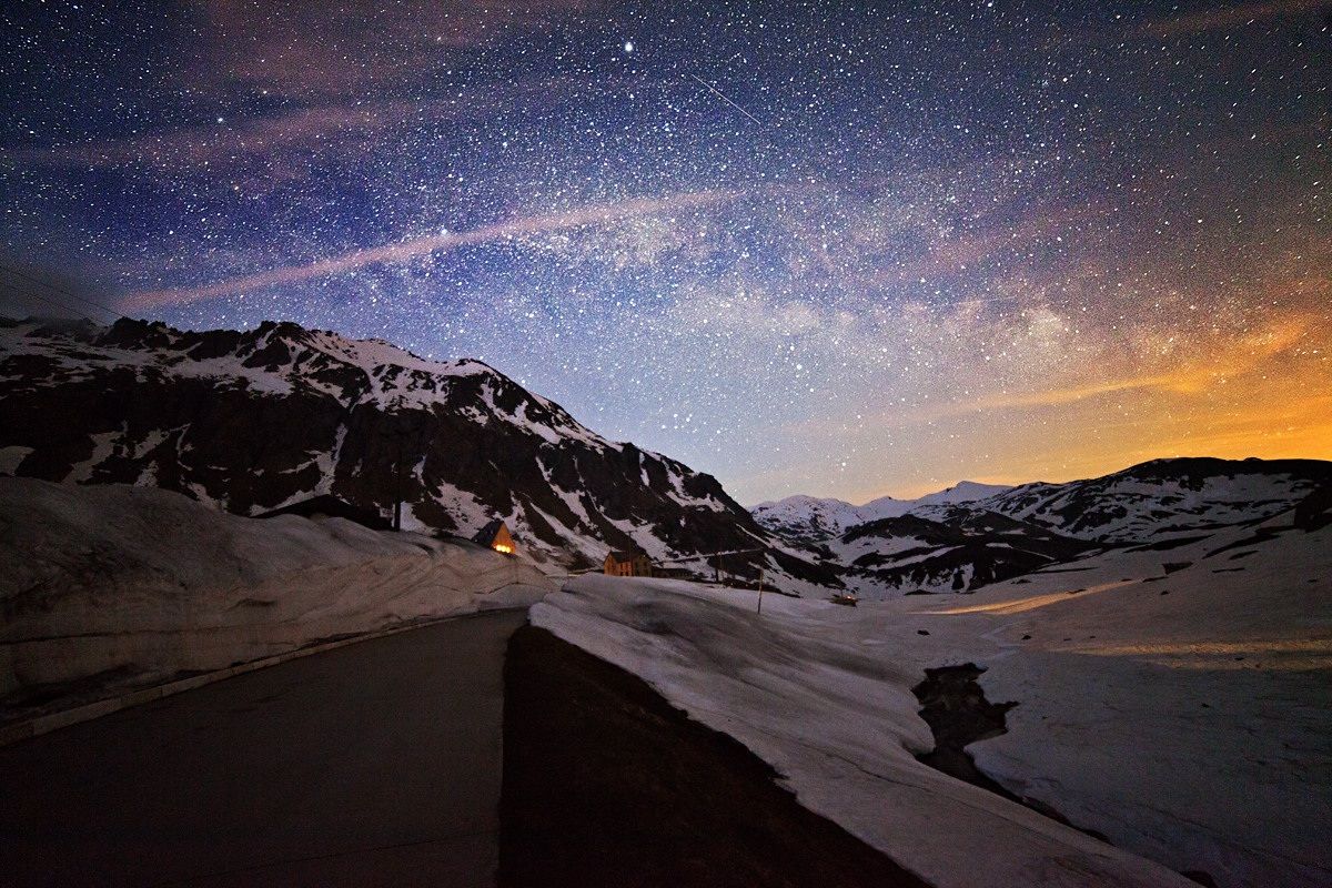 Milky Way and the Gotthard Hospice