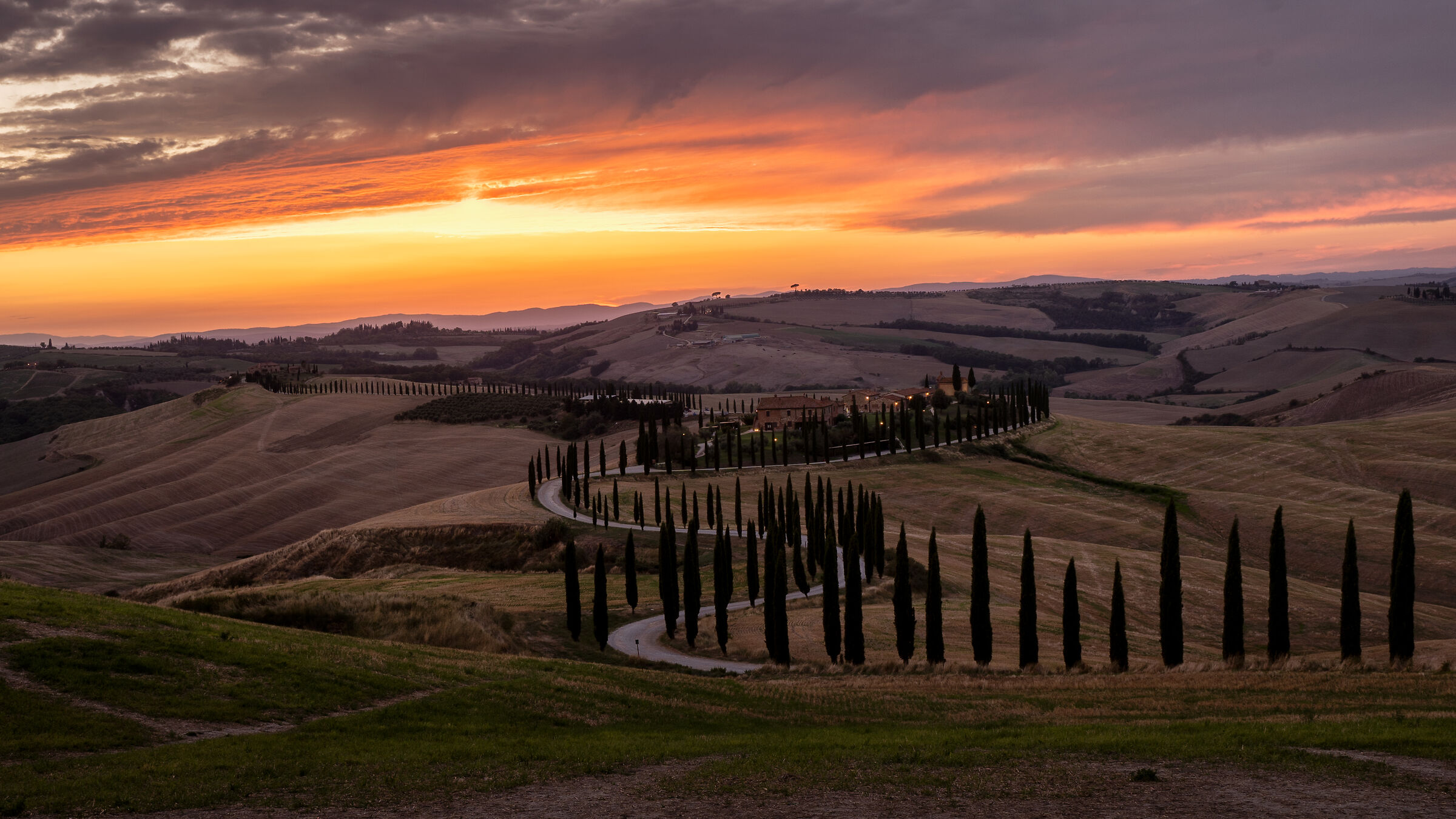 Sunset in Tuscany