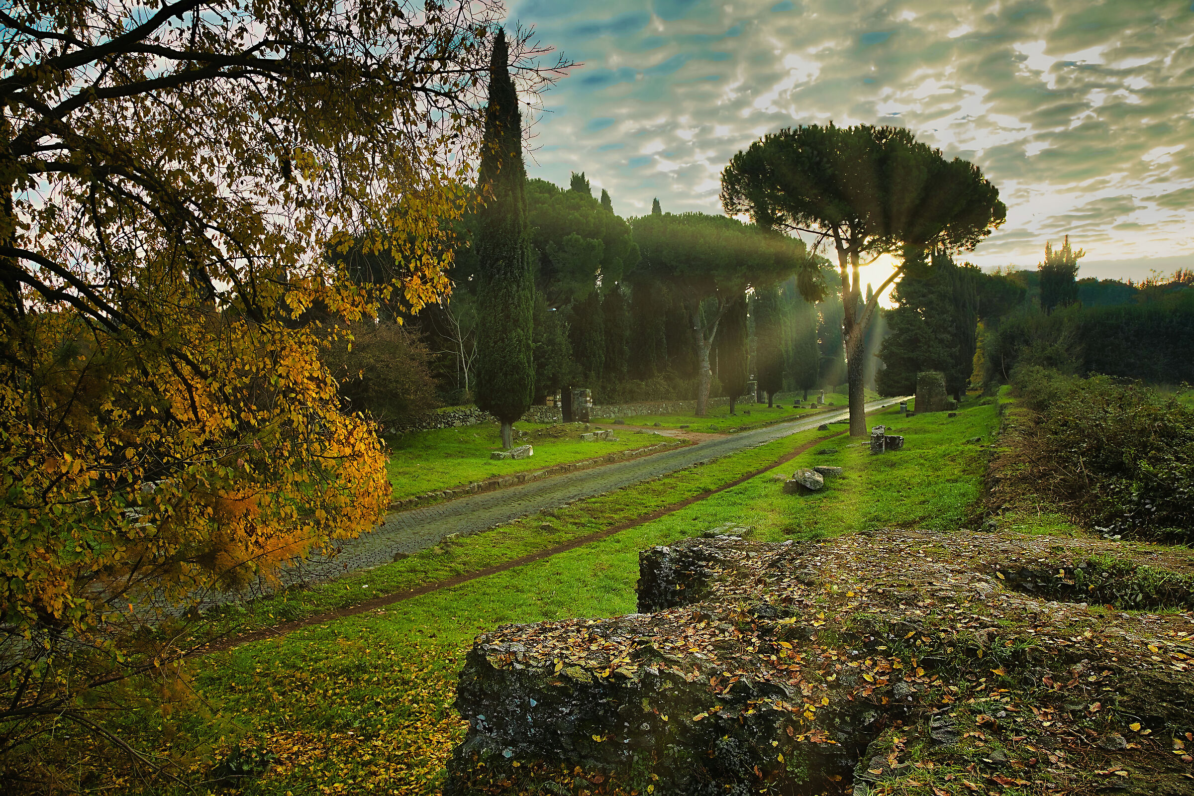 Along the ancient Appian Way