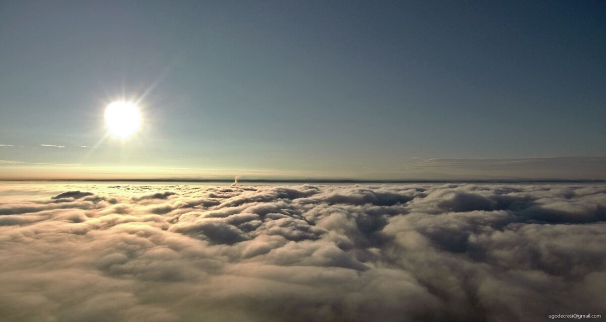 Over the clouds
