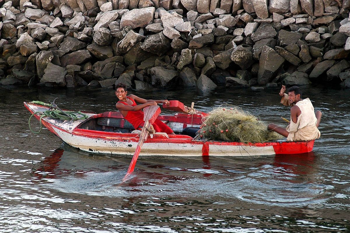 The smile of the boatman
