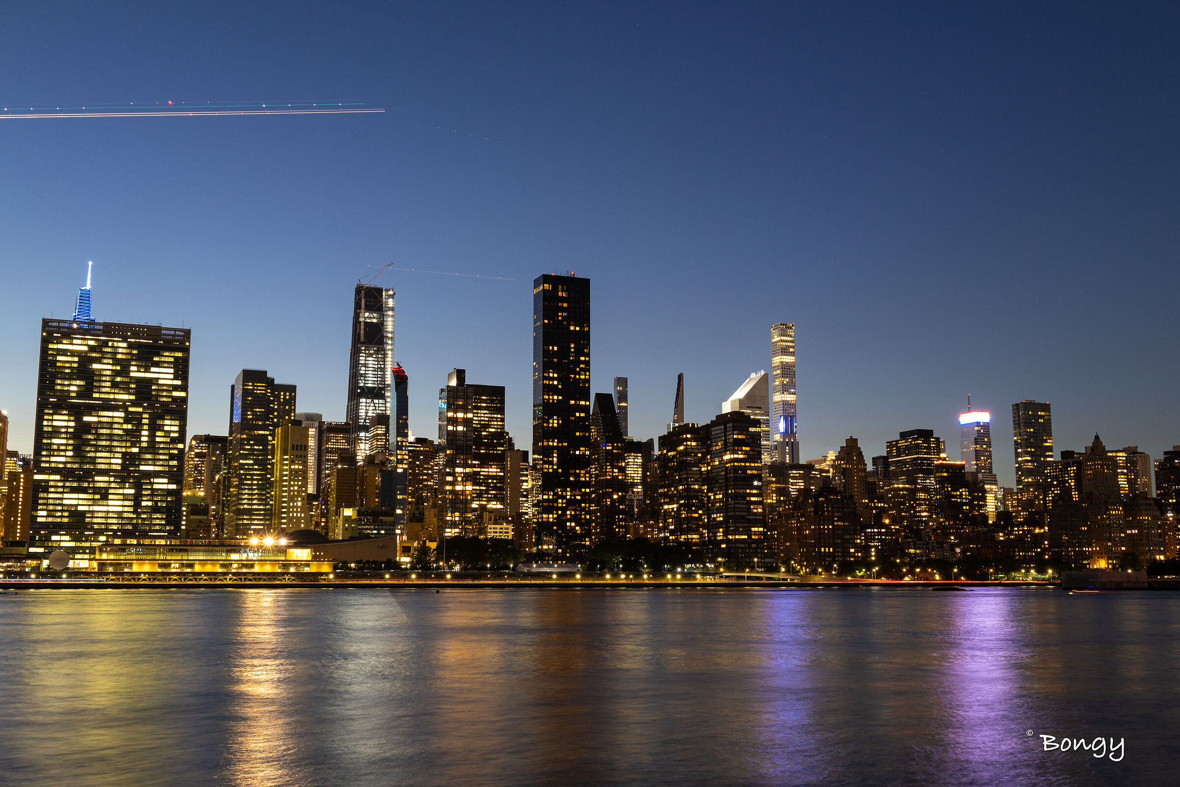 New york skyline from Long Island