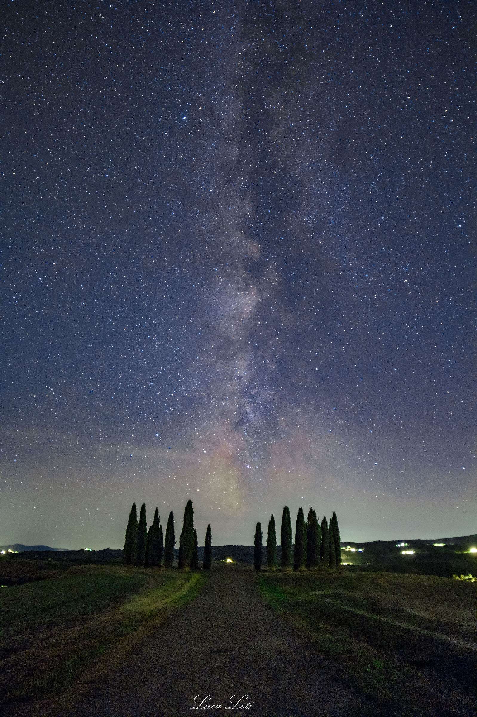 Ring of the cypress grove in San Quirico d'Orcia