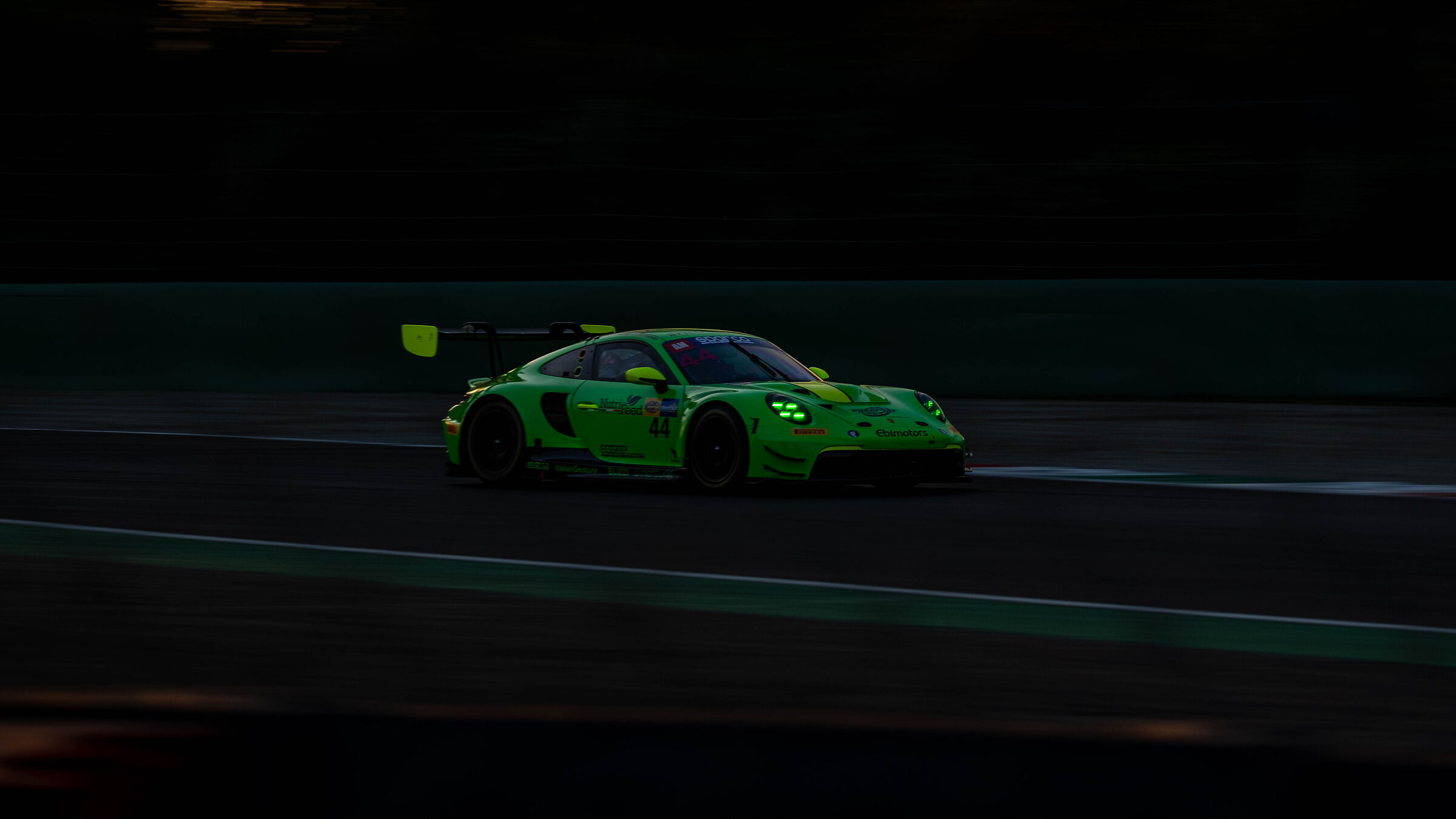 Porsche at dusk