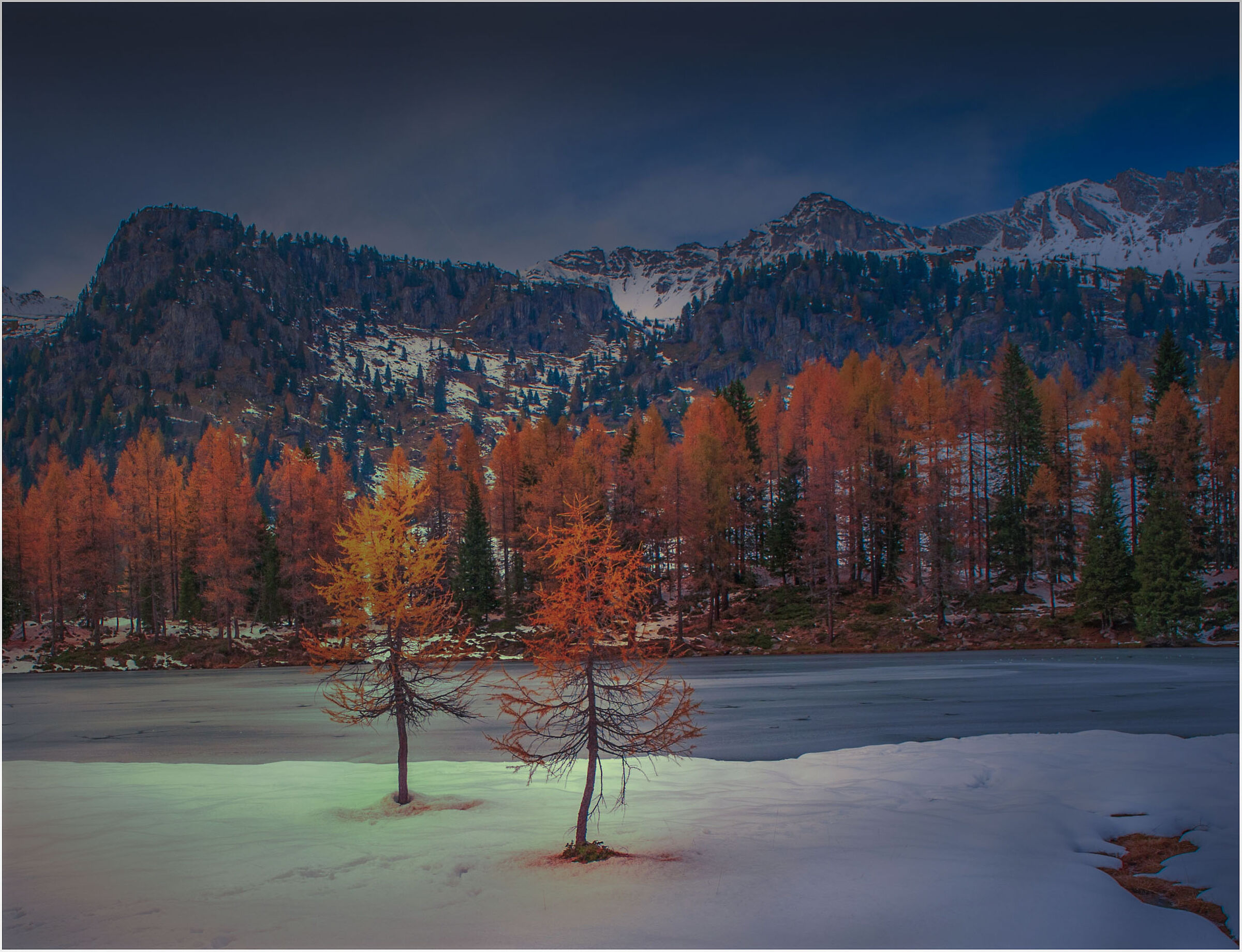 La neve d'autunno