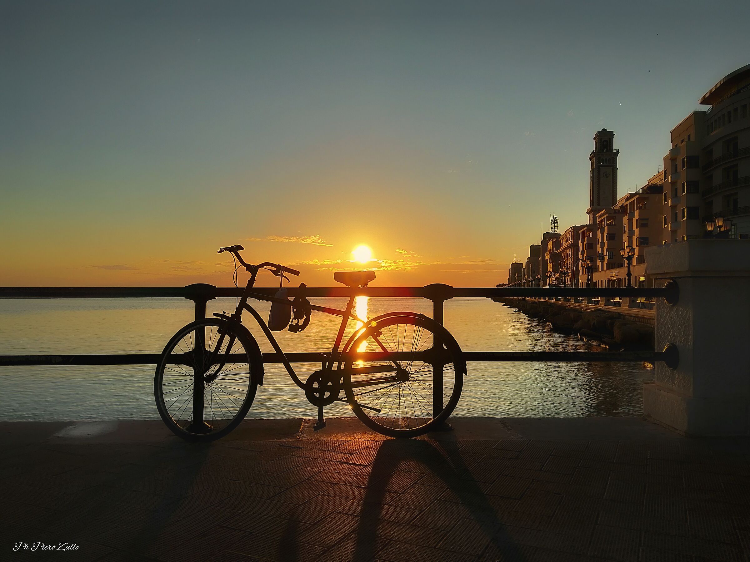 Alba seafront of Bari