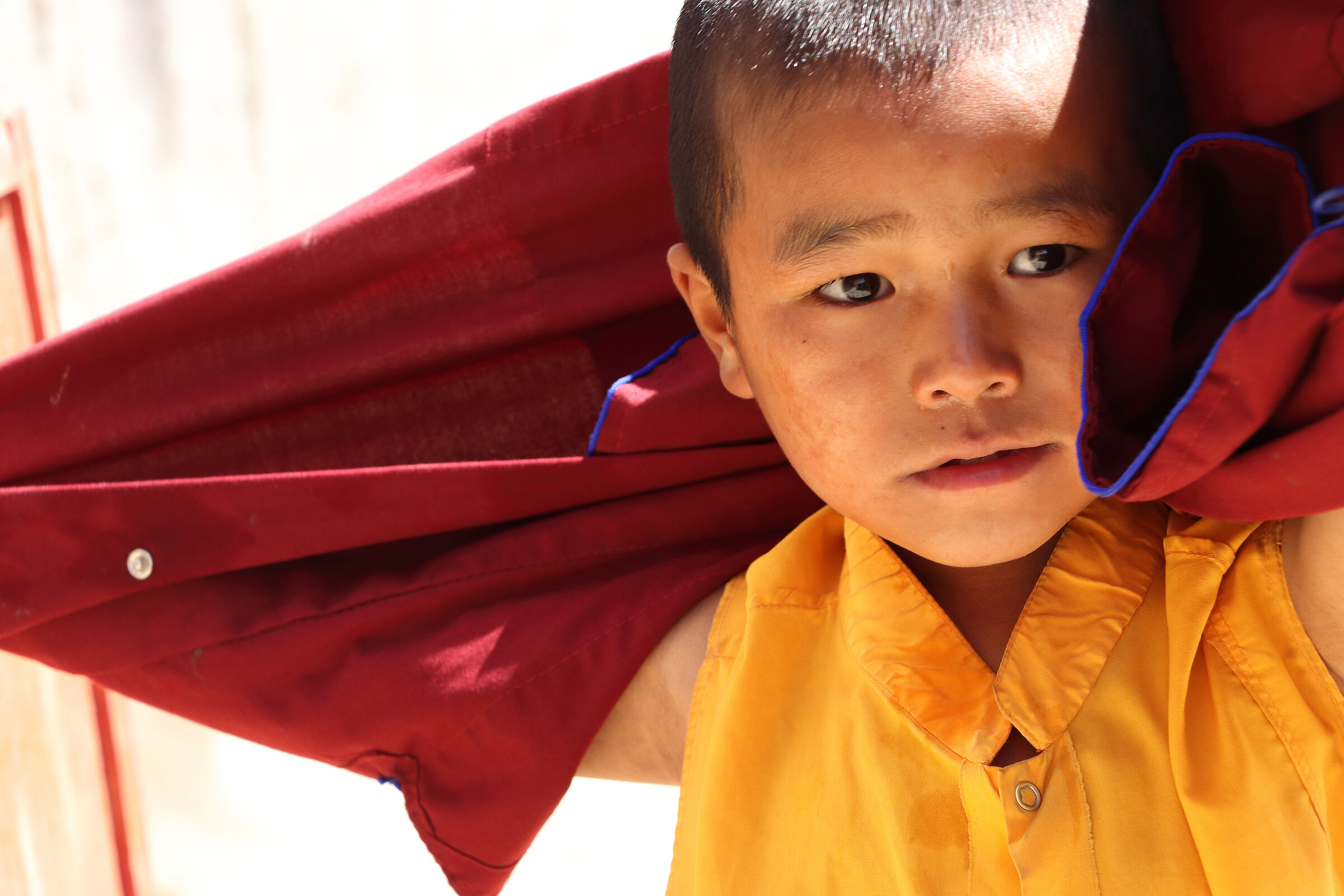 young monk at Lo Mantang