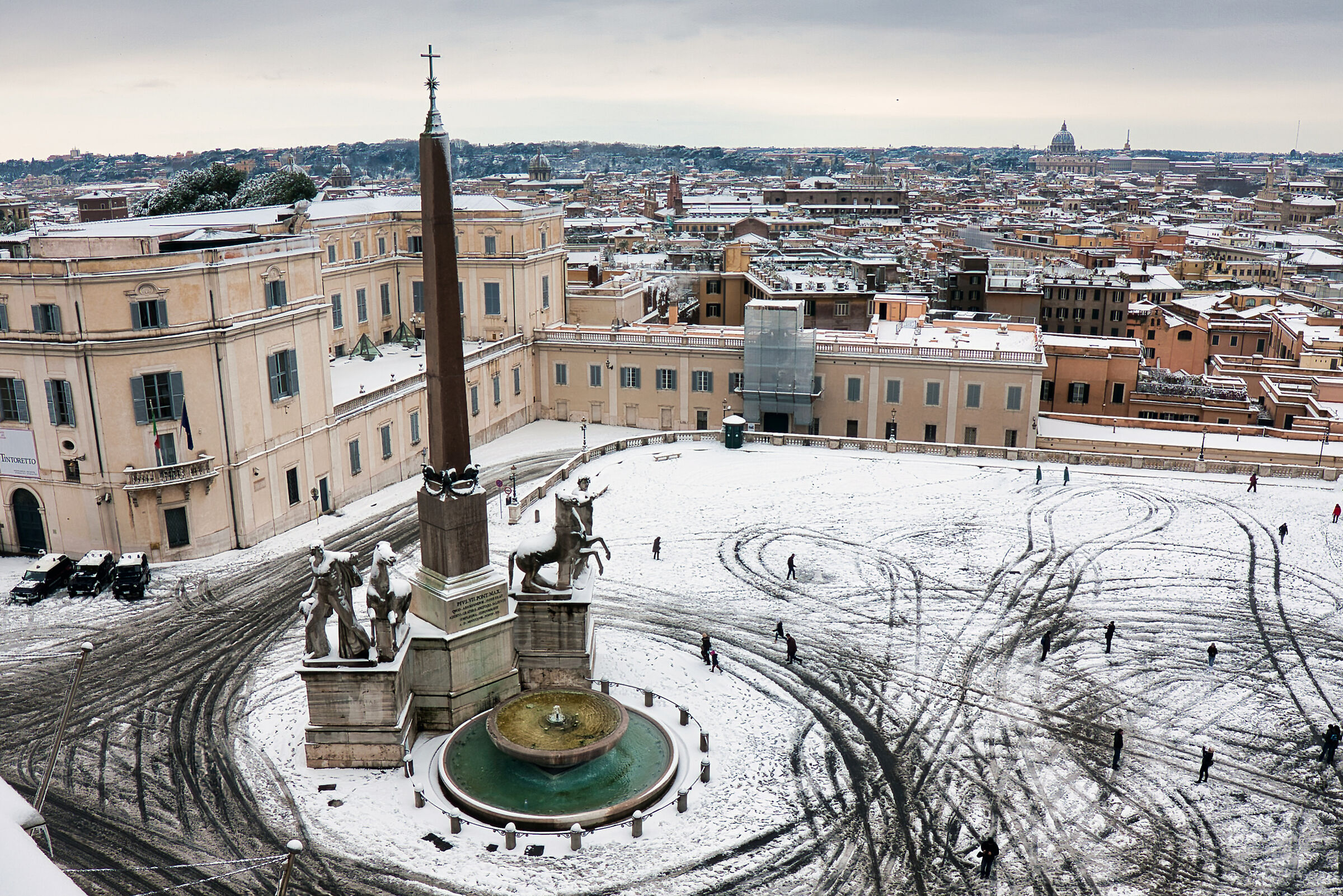 Snow-covered Quirinale