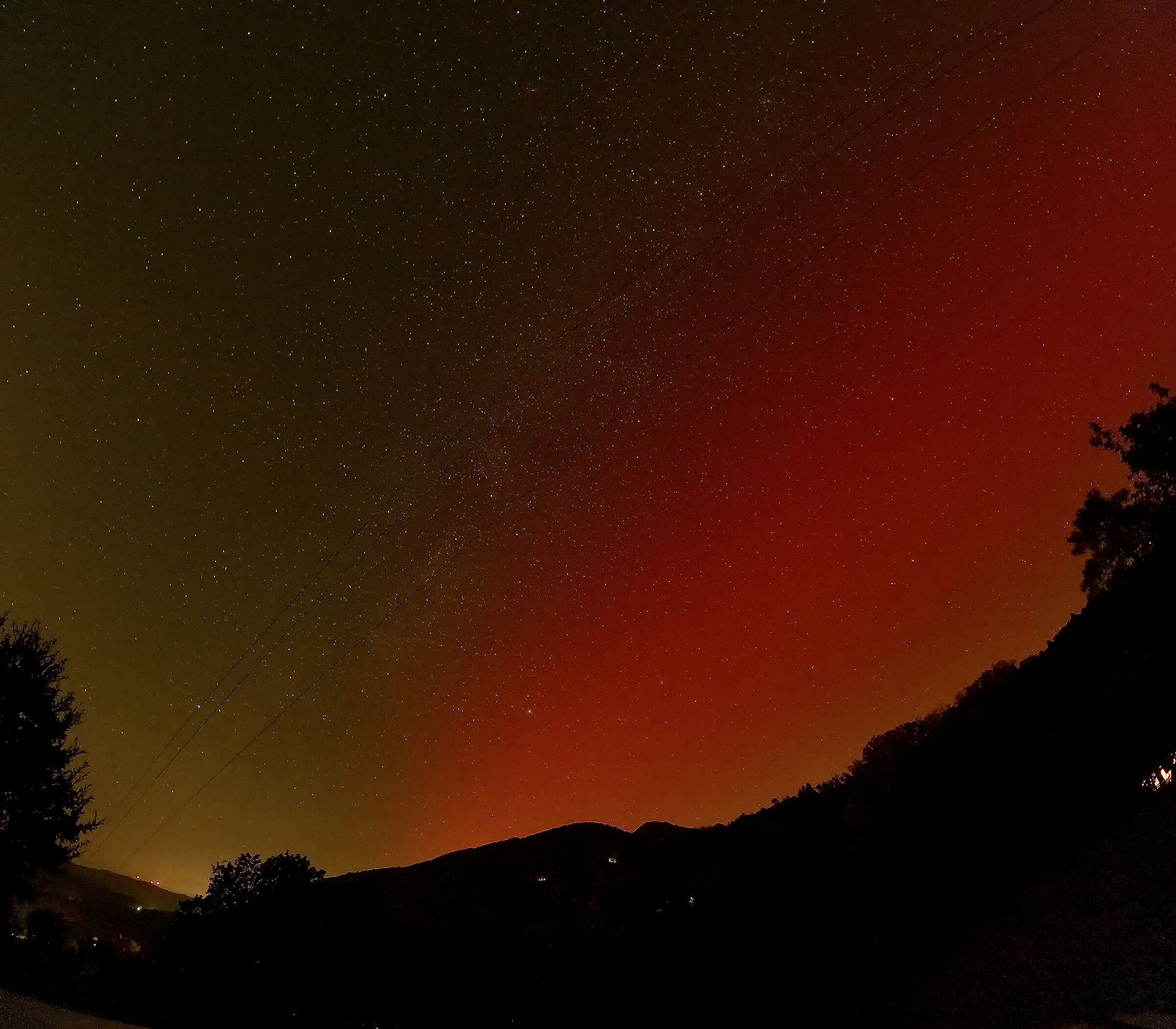 Milky Way and Northern Lights in Italy 10/10/24