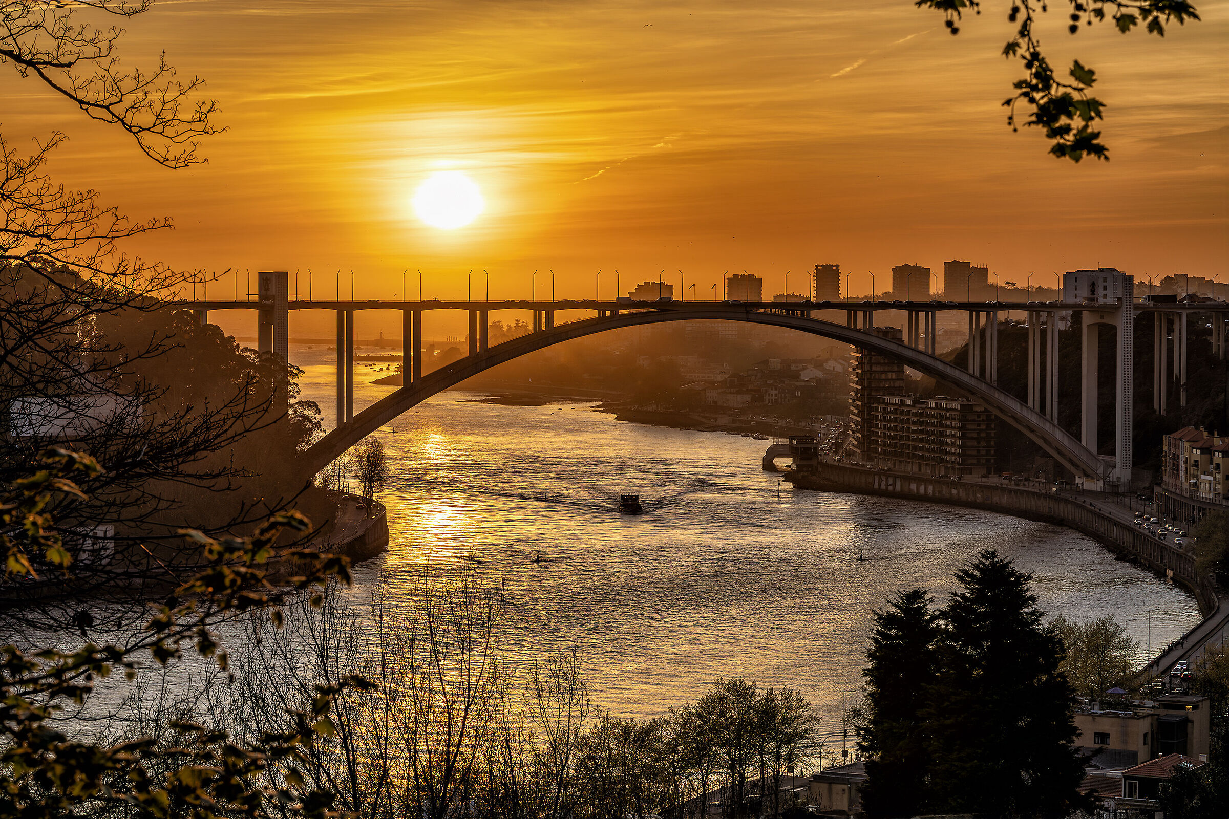 Porto (Portugal) towards the mouth of the Douro