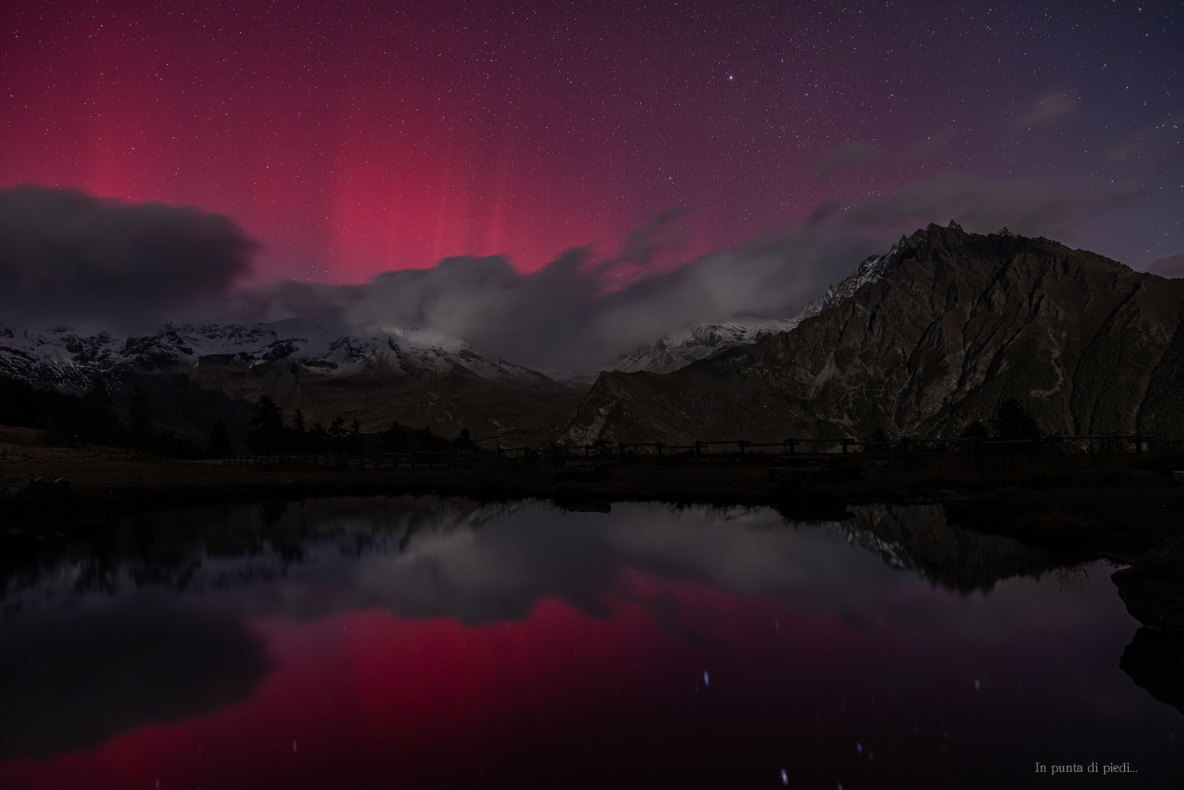 anche in Valle d'Aosta abbiamo ormai l'Aurora Boreal...