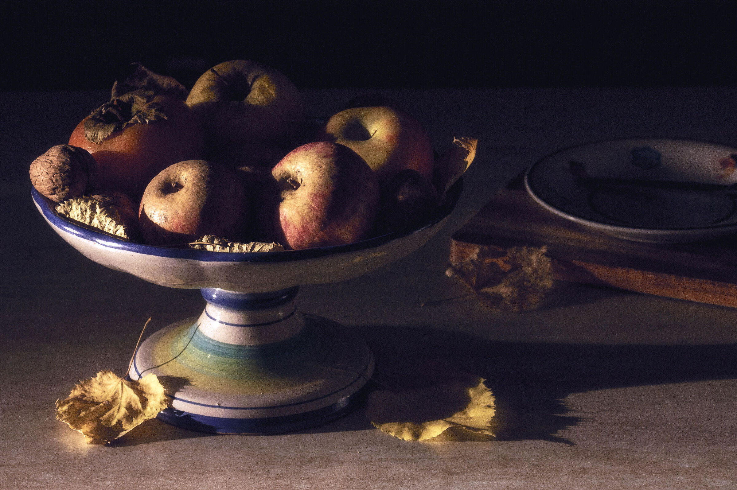 In the kitchen. Autumn afternoon.