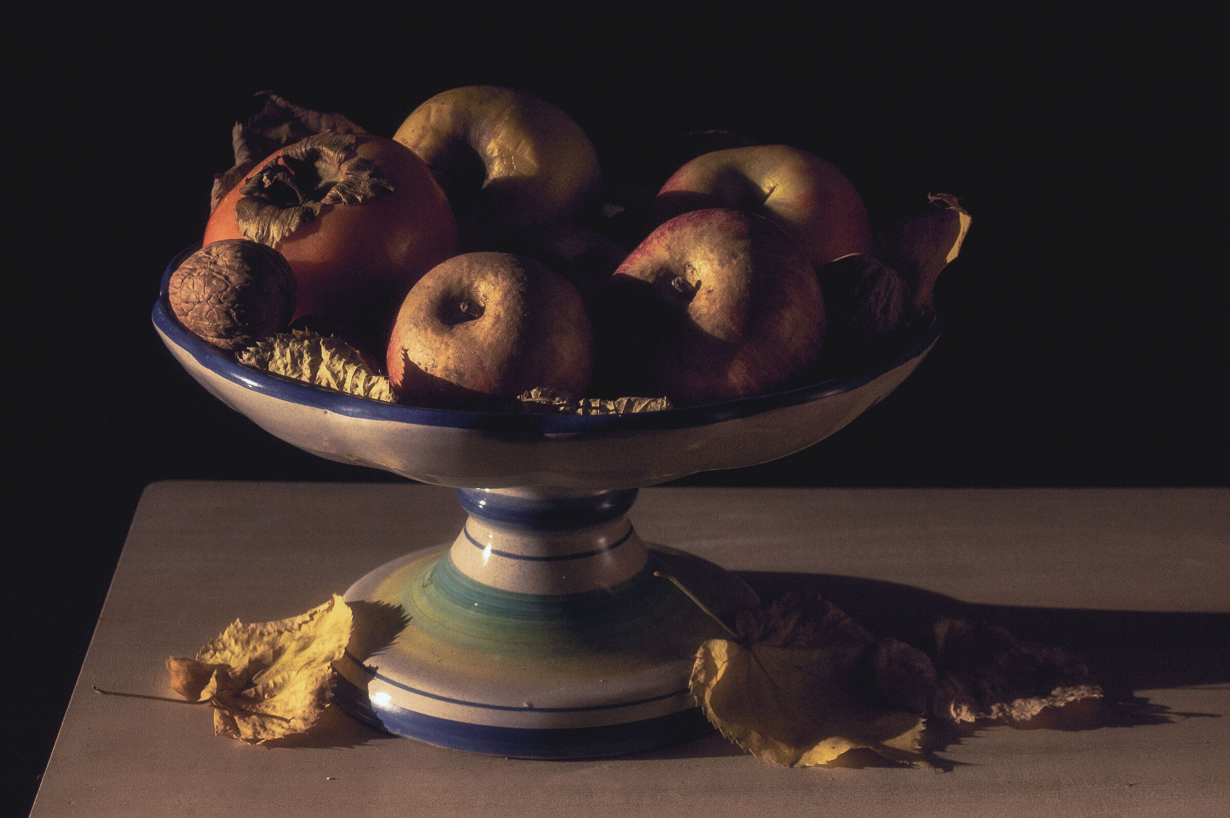 Autumn afternoons. Filtering light in the kitchen.