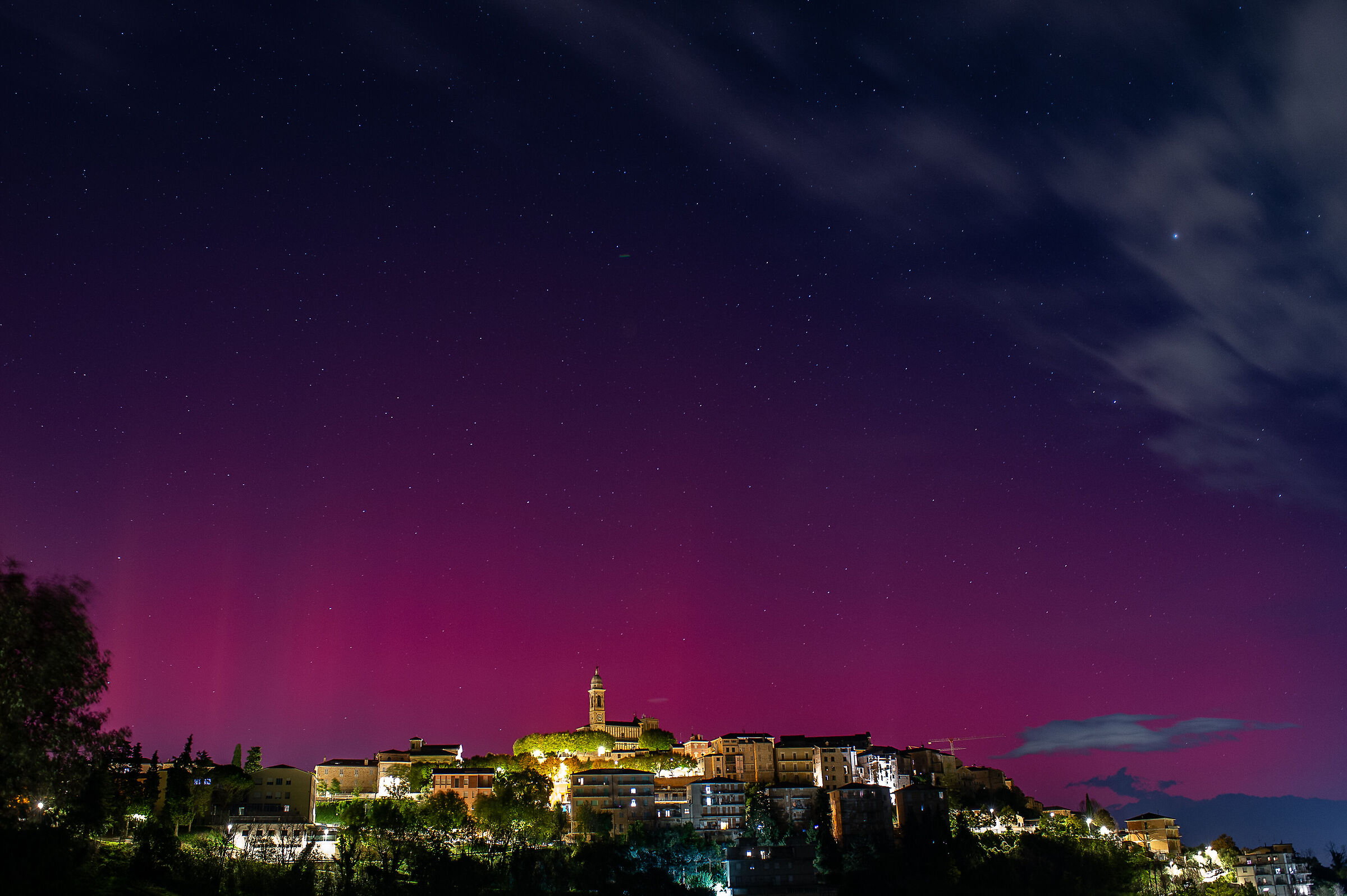 Aurora a Mogliano Marche 10 ottobre 2024