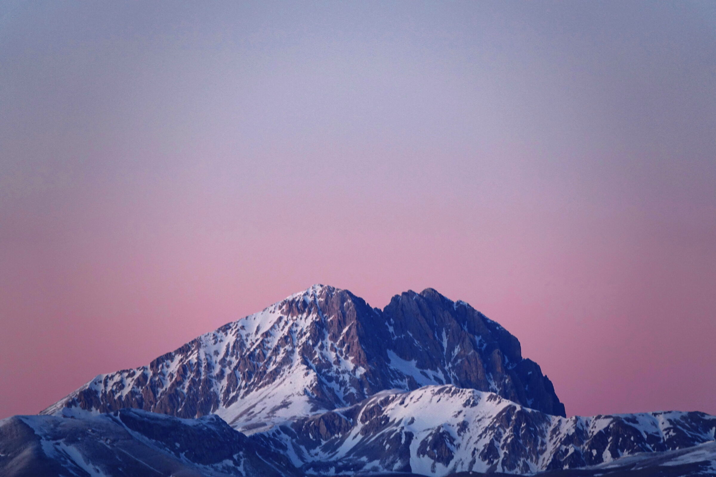 Sunset and Gran Sasso