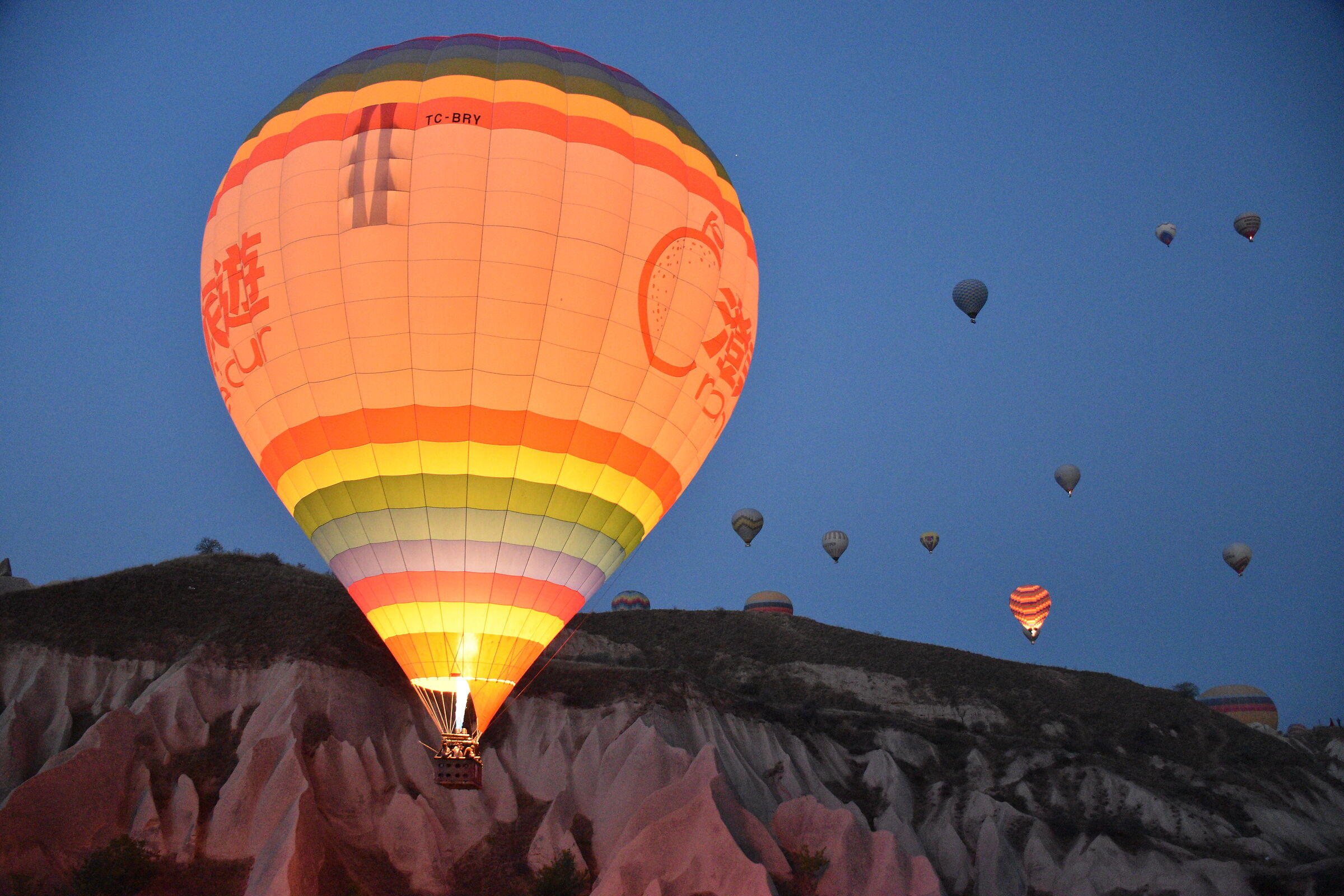 Departure on the Cappadocia hot air balloon