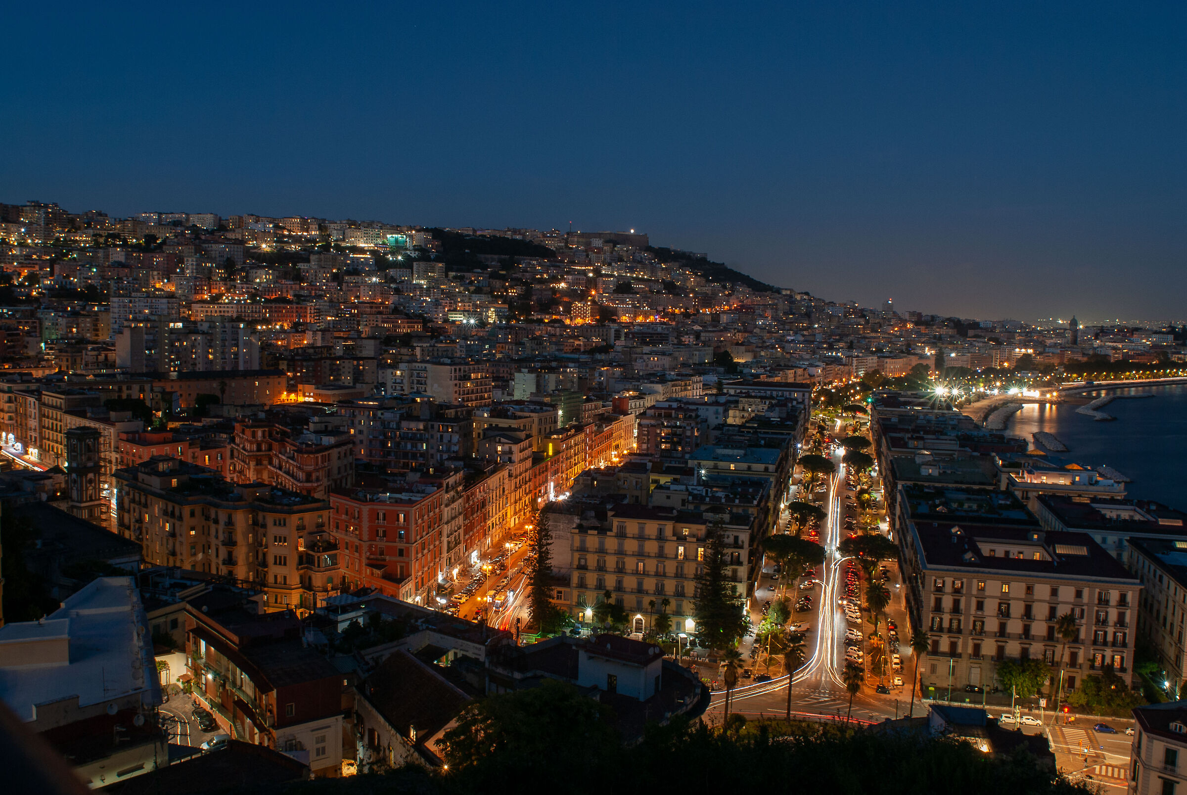 Naples at sunset