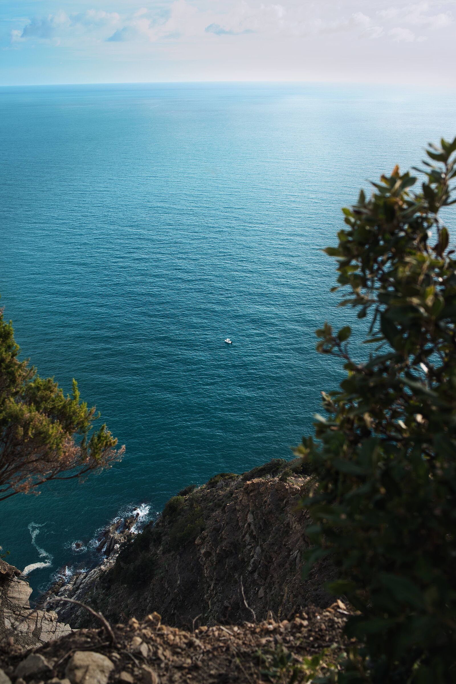 In the Ligurian blue