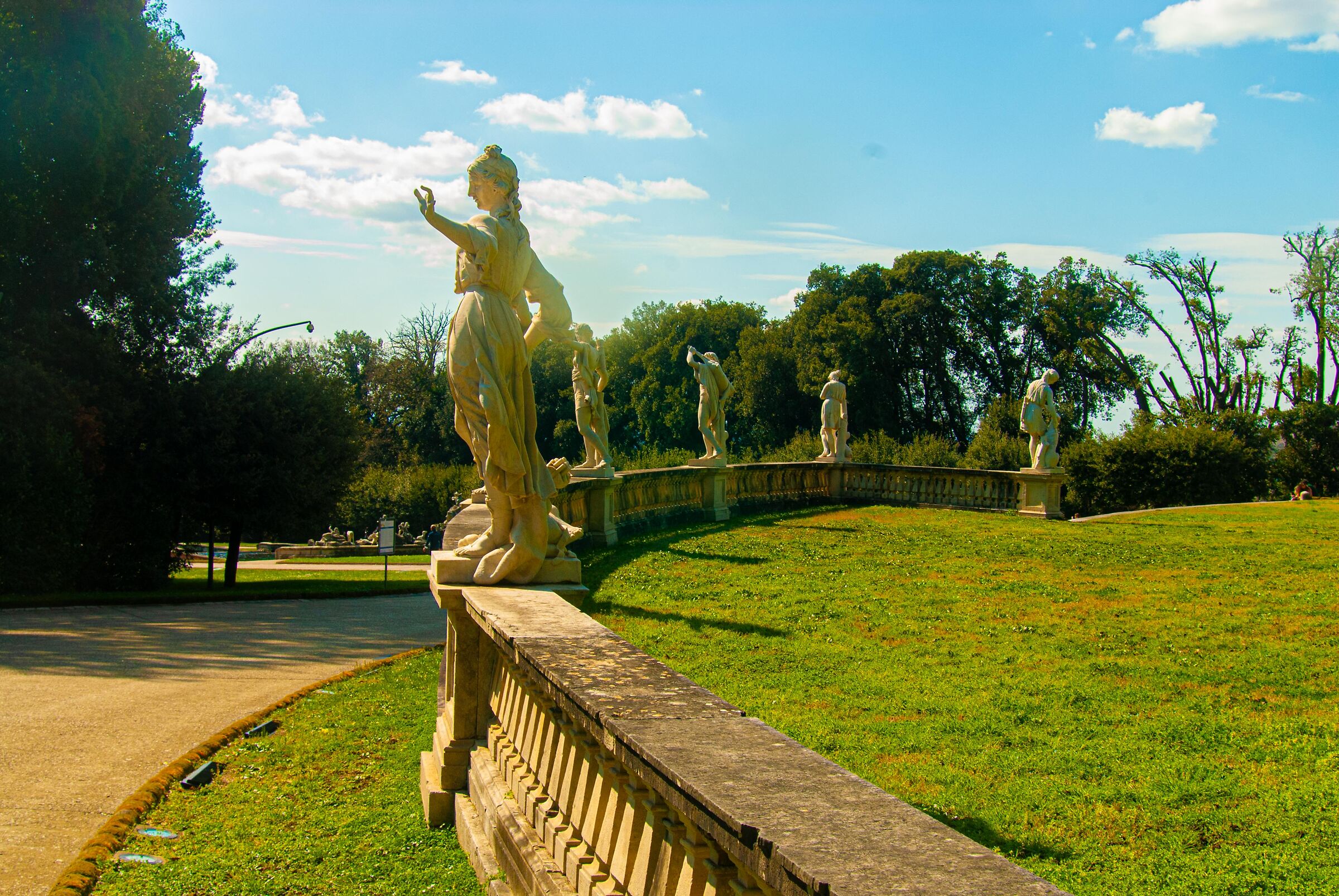 Caserta, gardens of the Royal Palace of Caserta