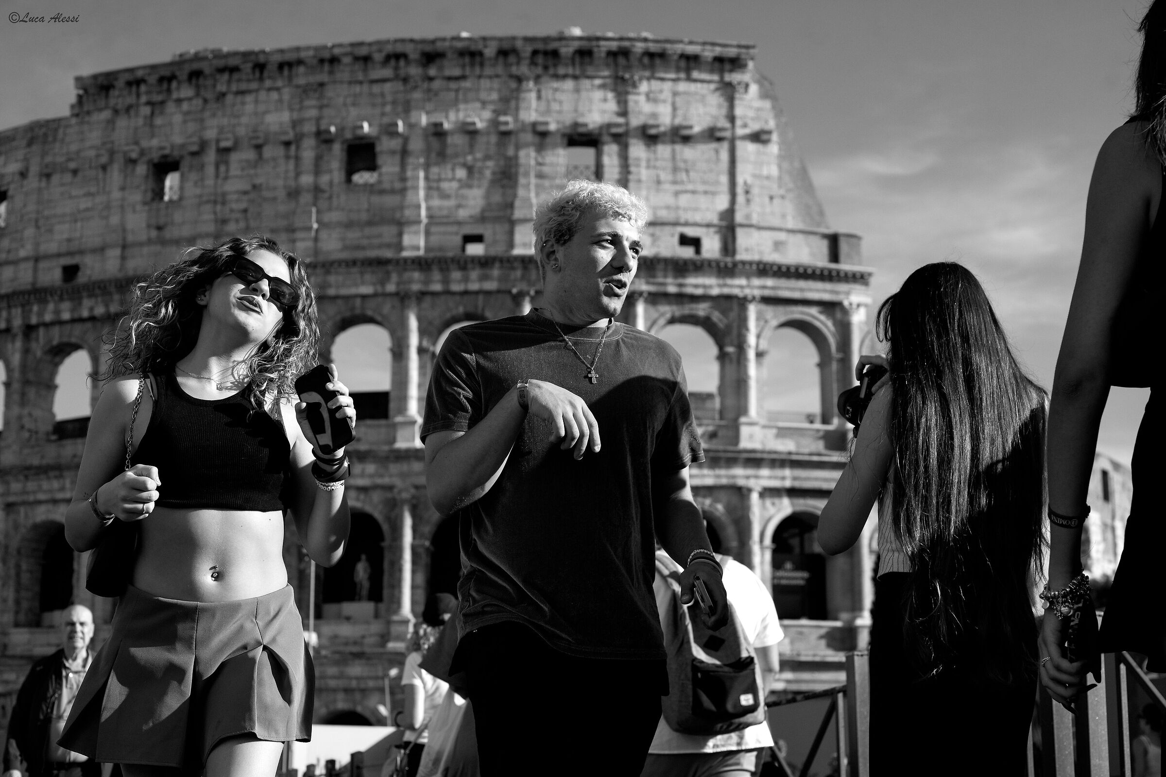 Young people in Rome