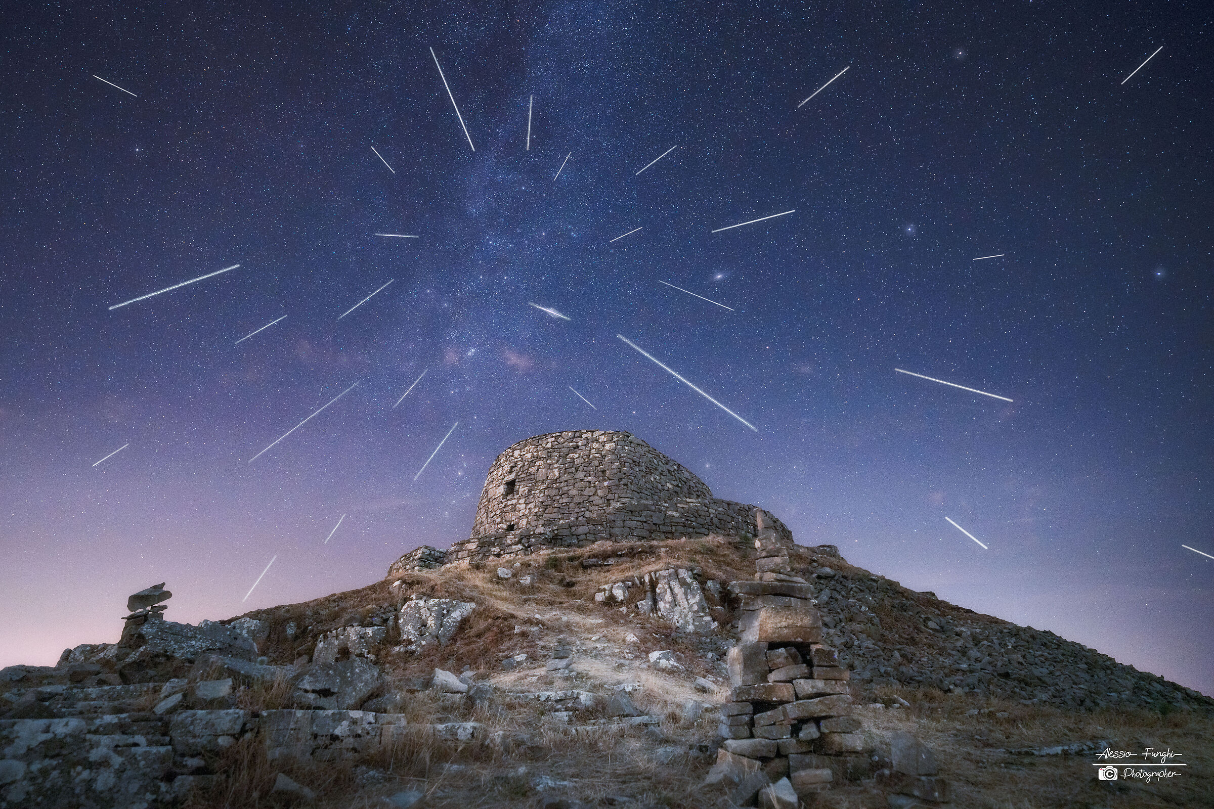 Perseids above Mount Lip