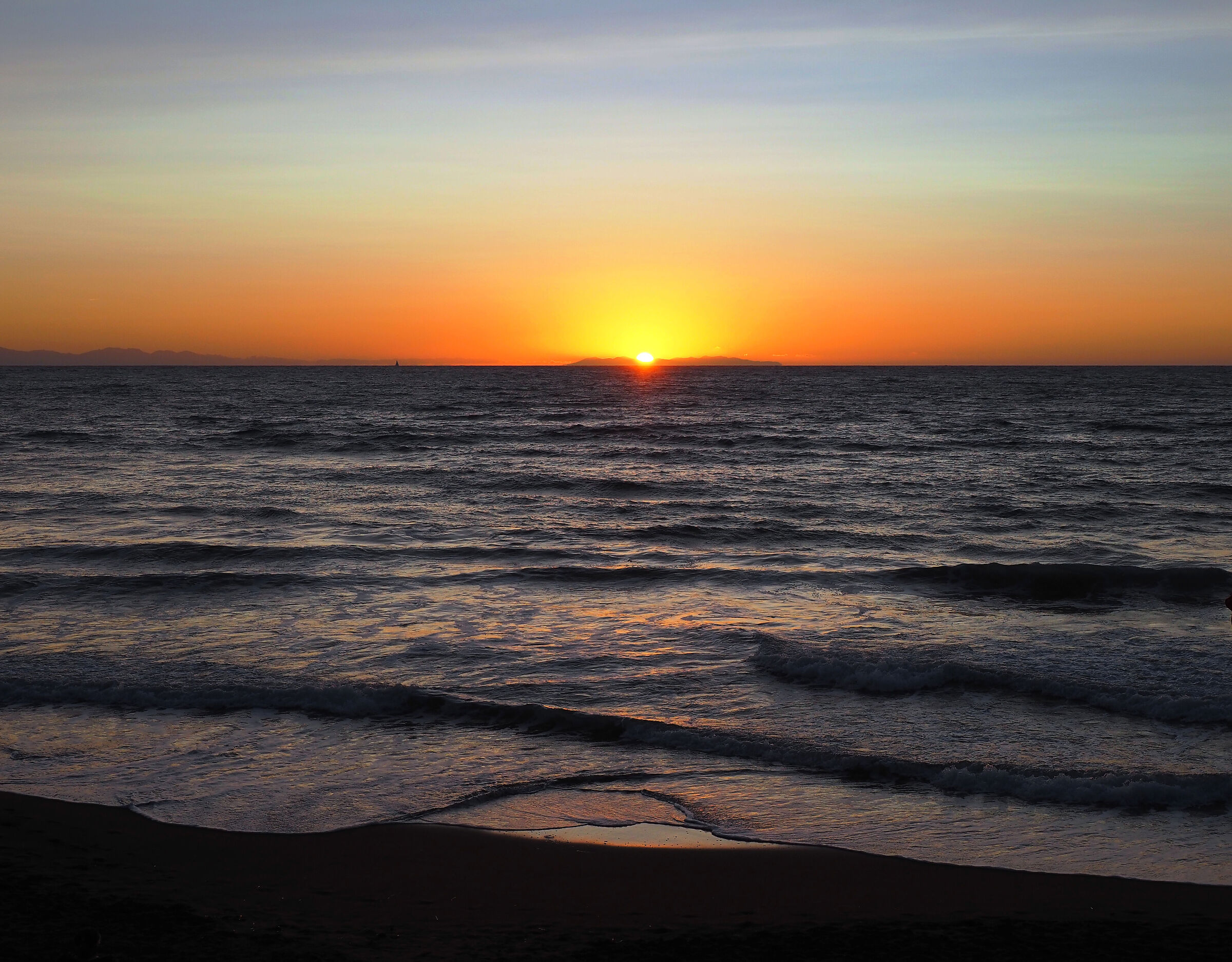 tramonto sull'Elba