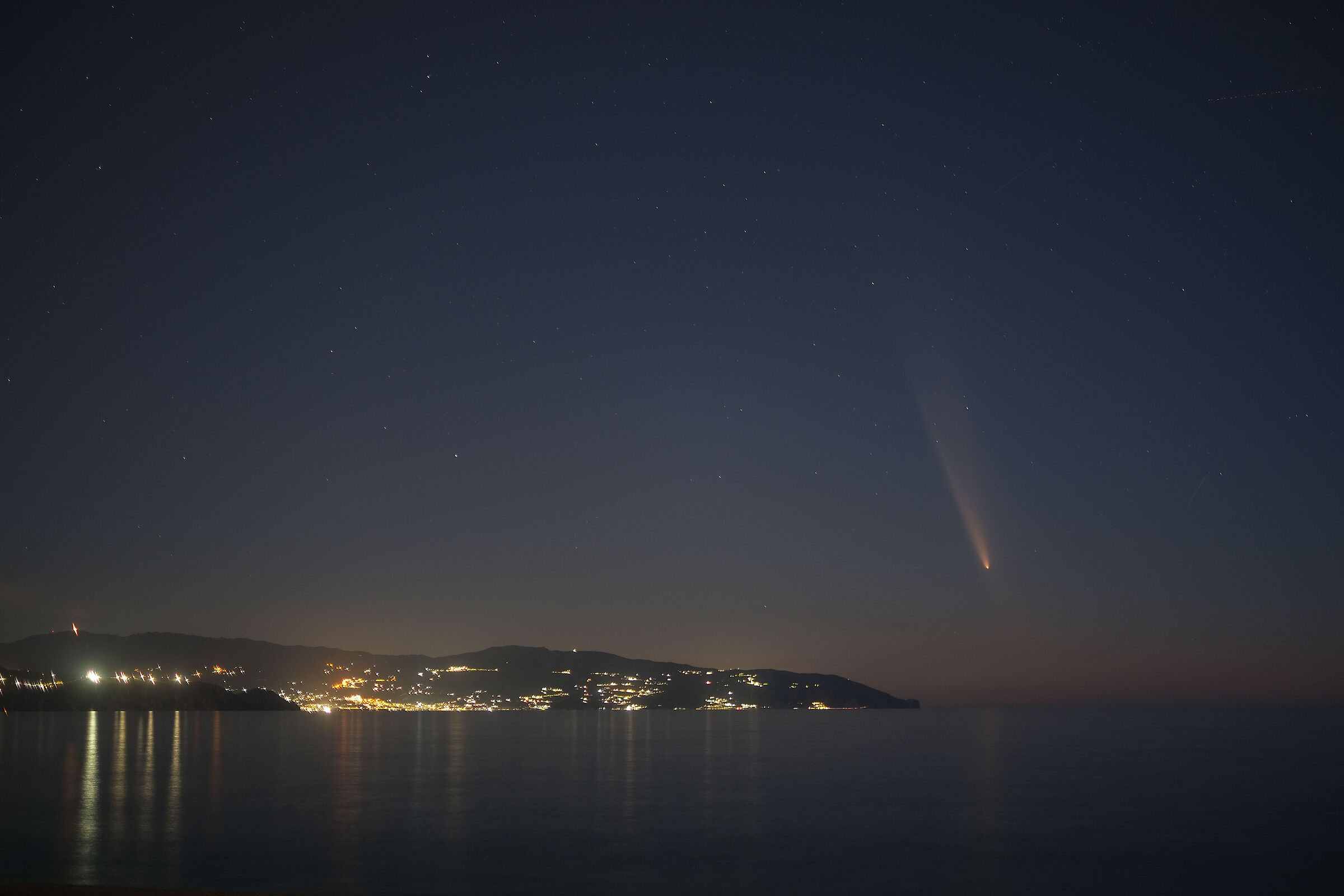 La cometa C/2023 A3 Tsuchinshan-ATLAS da Milazzo