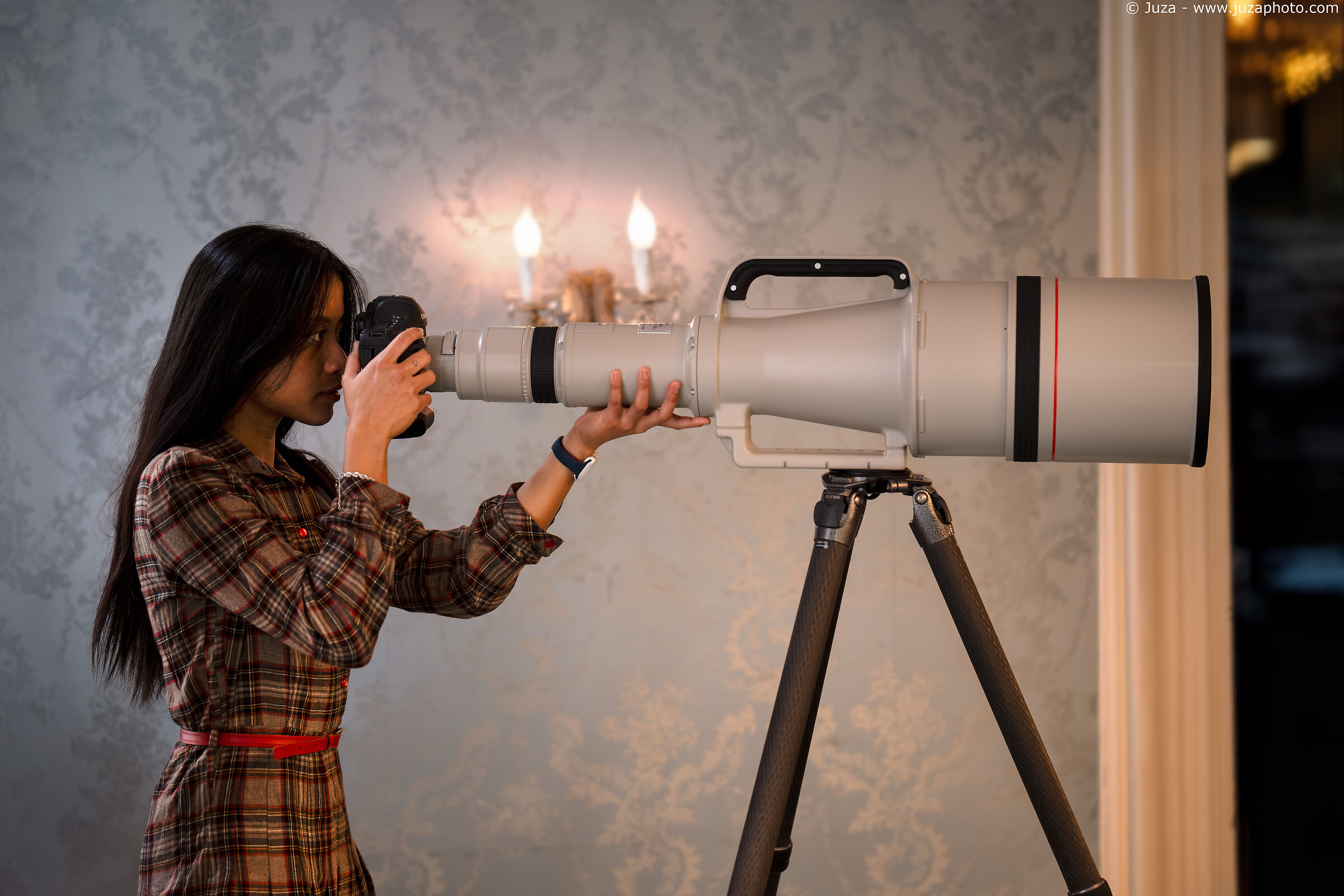 Azzahra e il Canon EF 1200mm f/5.6 L USM