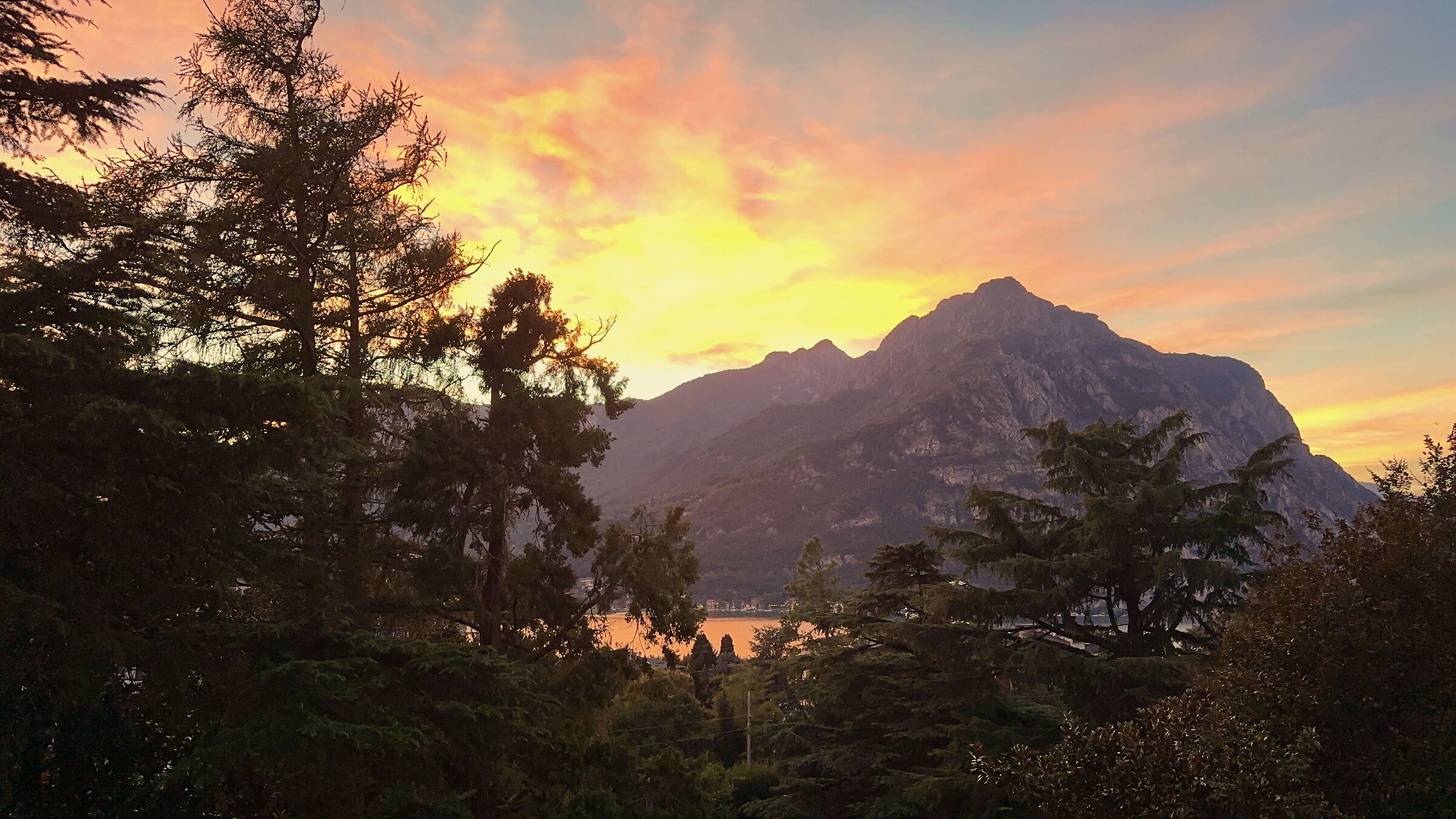Sunset on Lake Como