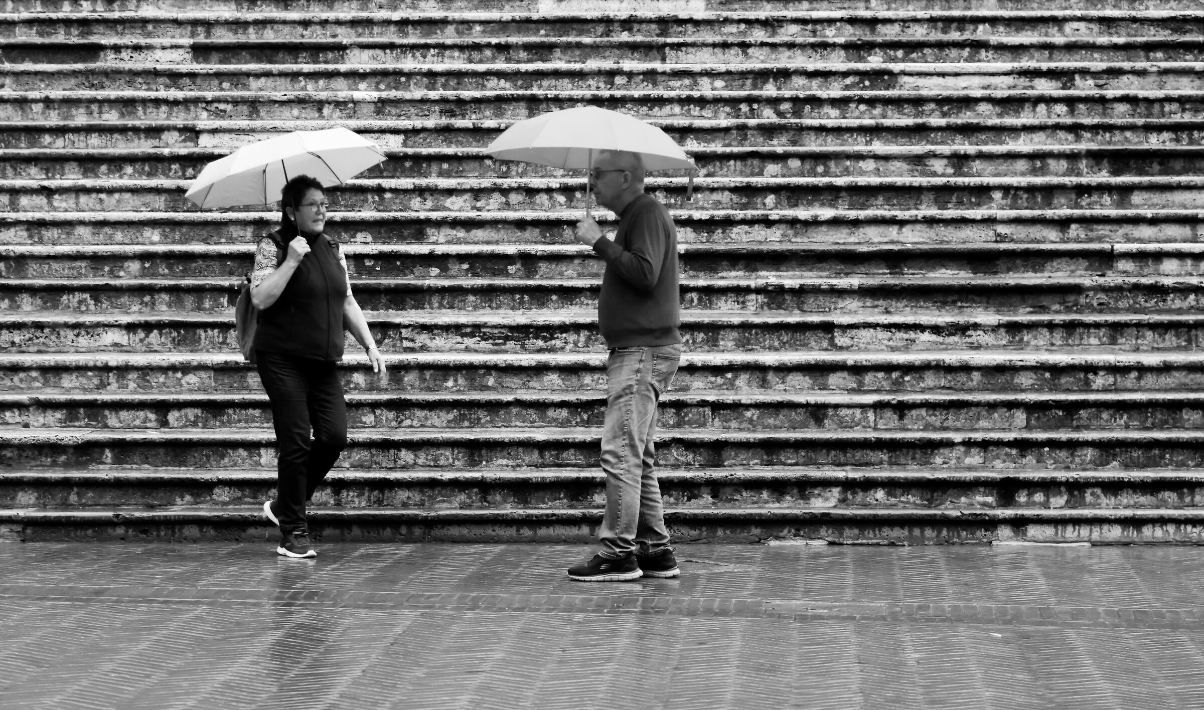 A righe sotto la pioggia