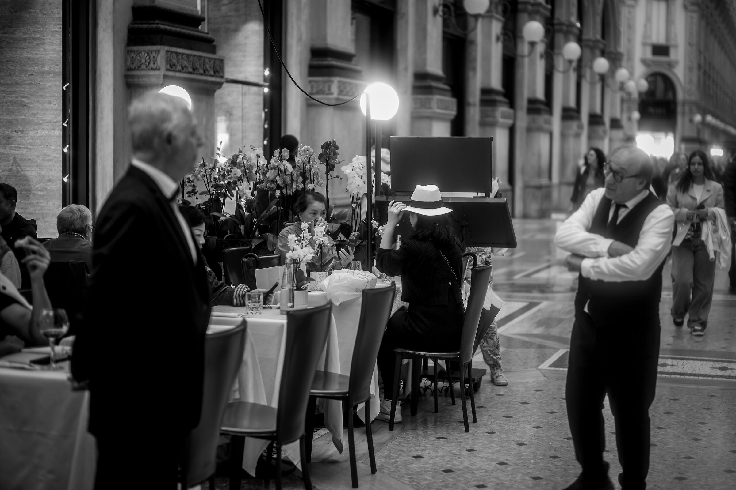 At the service of customers