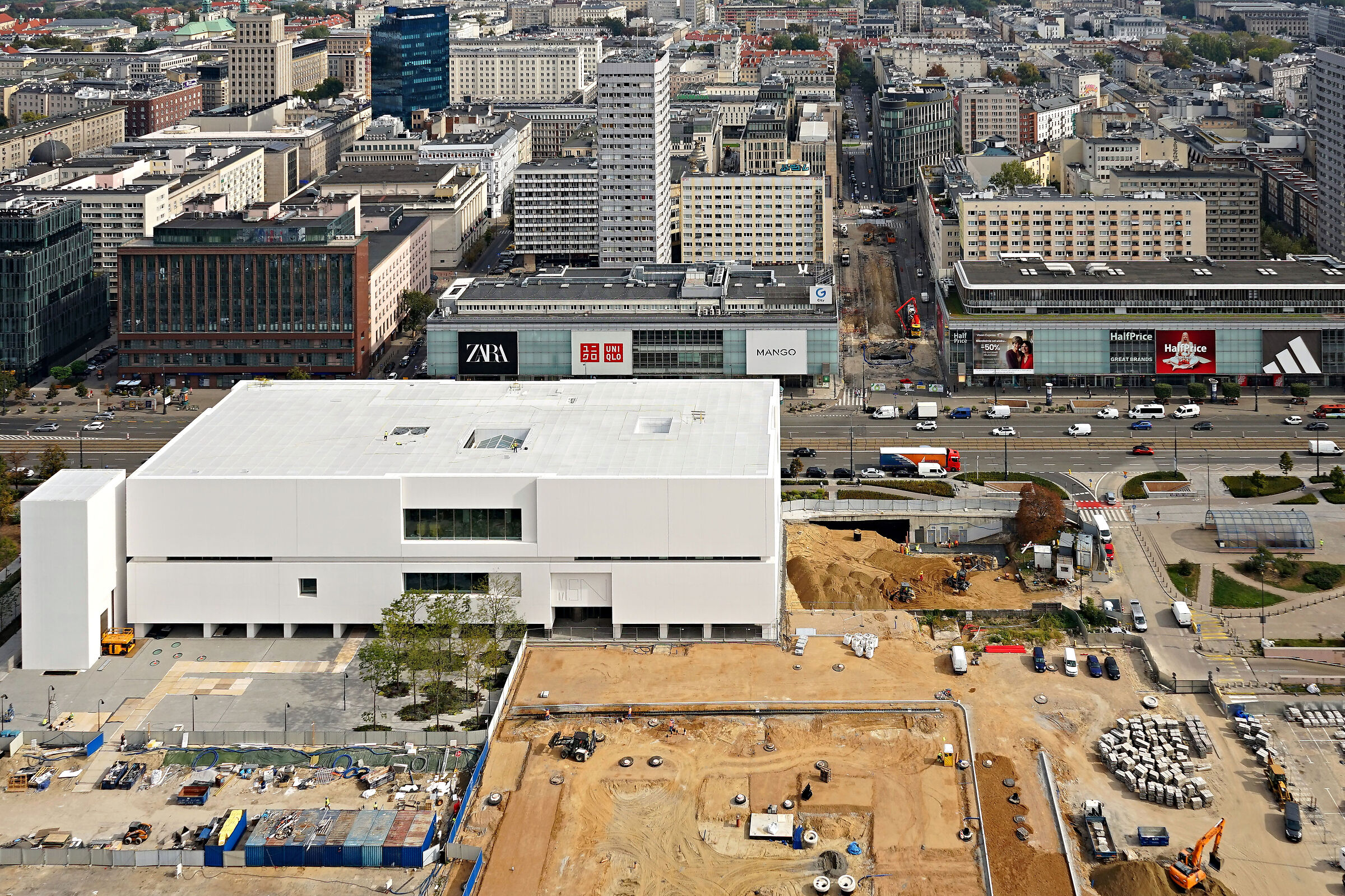 The construction of the Museum of Modern Art