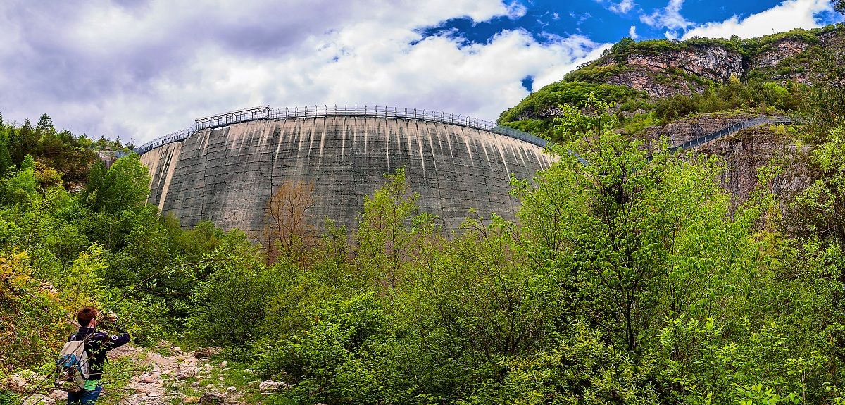 Inside the dam Vajont